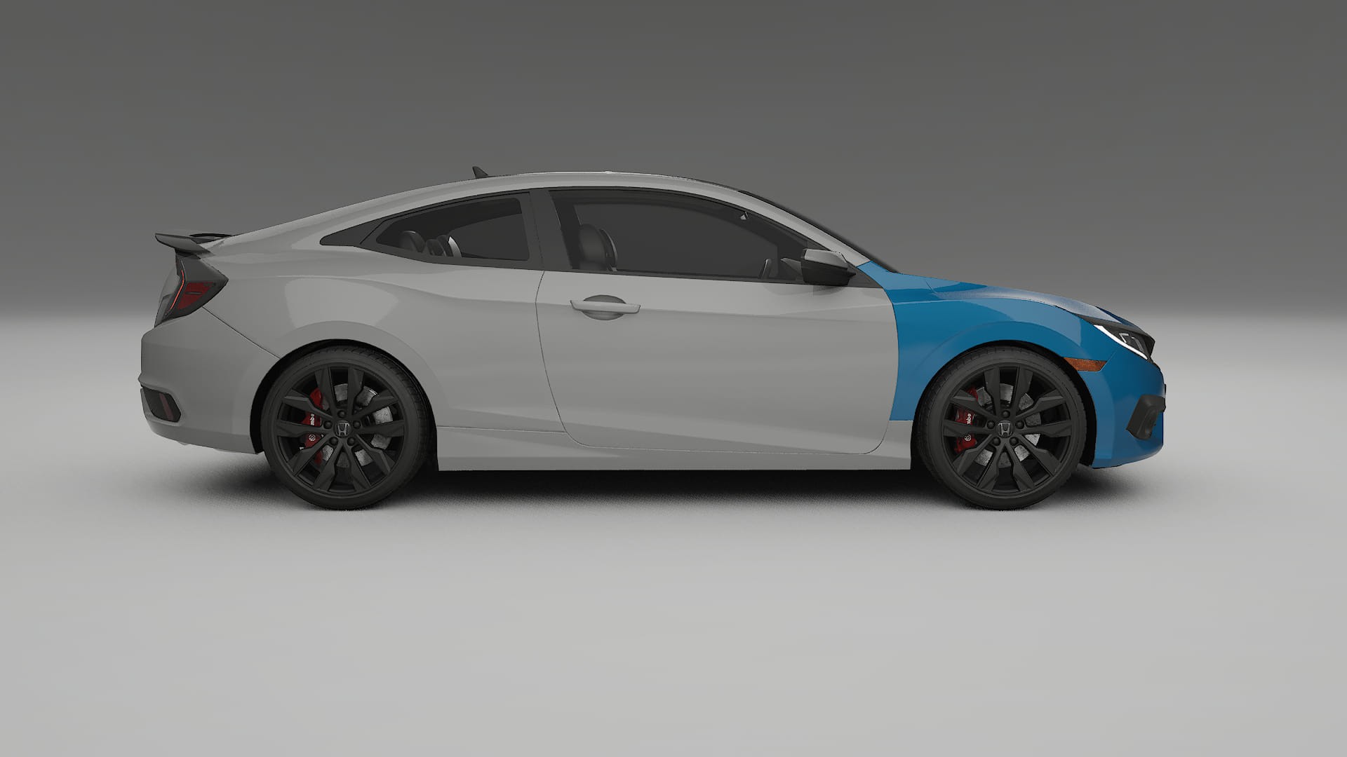 Honda Civic coupe prefacelift pre-LCI Lakbeschermingsfolie | CrystalGuard Transparante TPU PPF Voorkant Beschermingskit