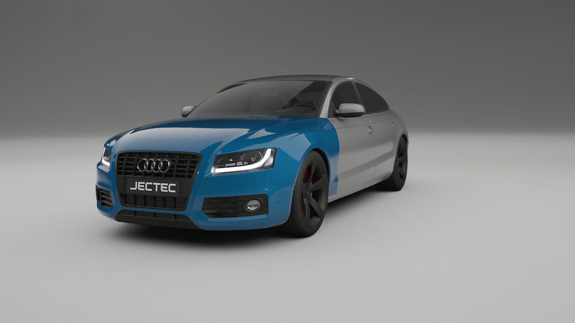 Lakbeschermingsfolie Audi A5 8T Sportback prefacelift | CrystalGuard Transparante Volledige PPF Voorgevormde Set