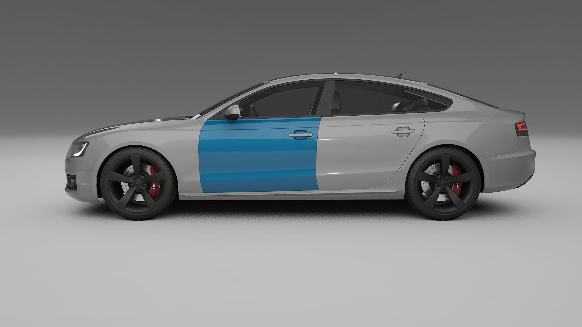 Lakbeschermingsfolie Audi A5 8T Sportback prefacelift | CrystalGuard Transparante Volledige PPF Voorgevormde Set