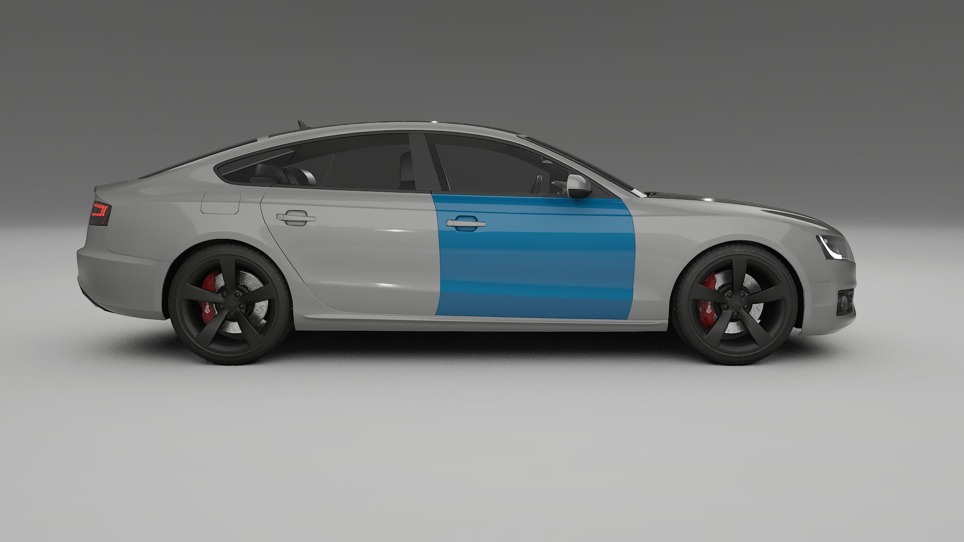 Lakbeschermingsfolie Audi A5 8T Sportback prefacelift | CrystalGuard Transparante Volledige PPF Voorgevormde Set