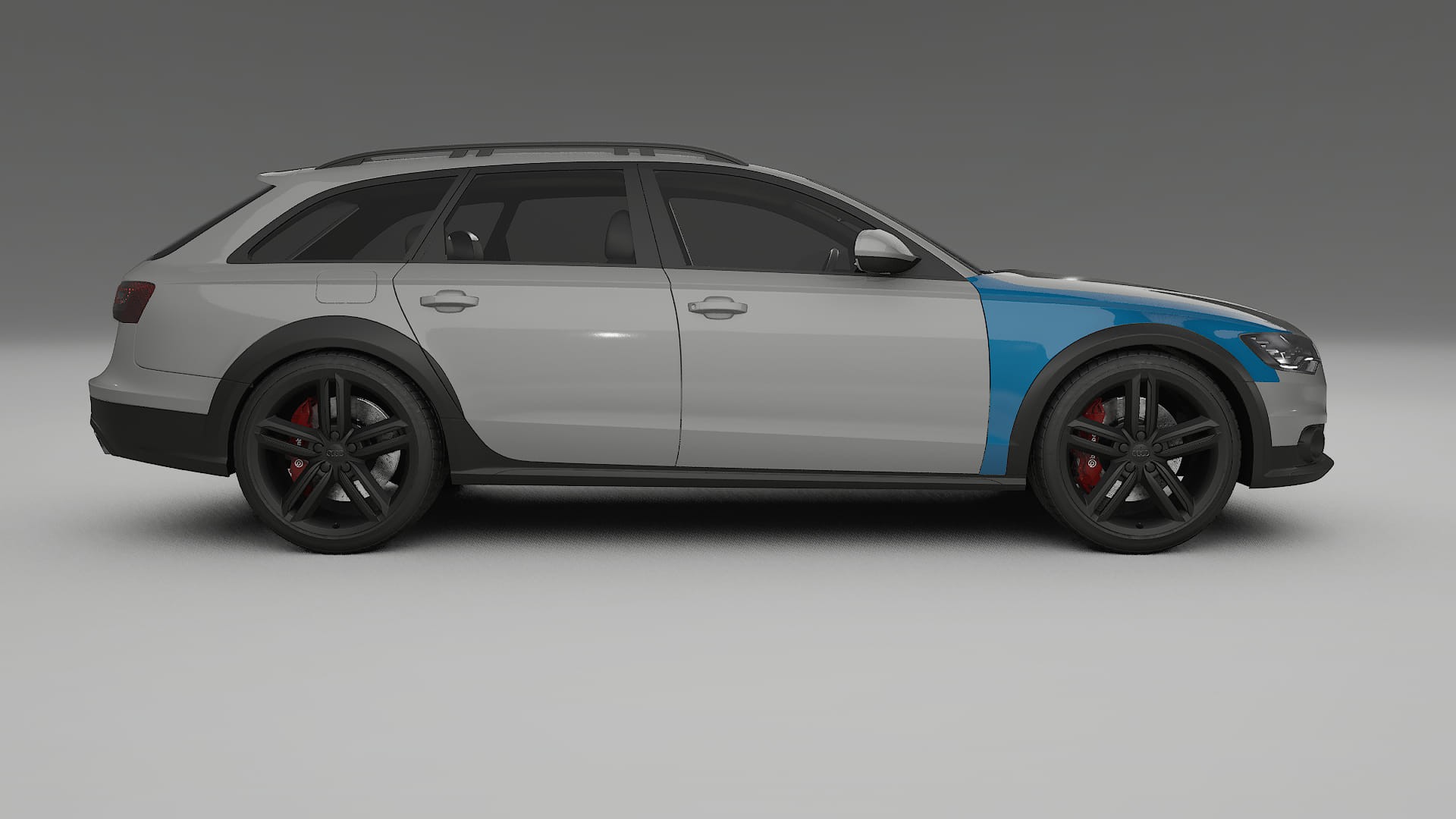 Lakbeschermingsfolie Audi A6 Allroad C7 prefacelift | CrystalGuard Transparante Volledige PPF Voorgevormde Set