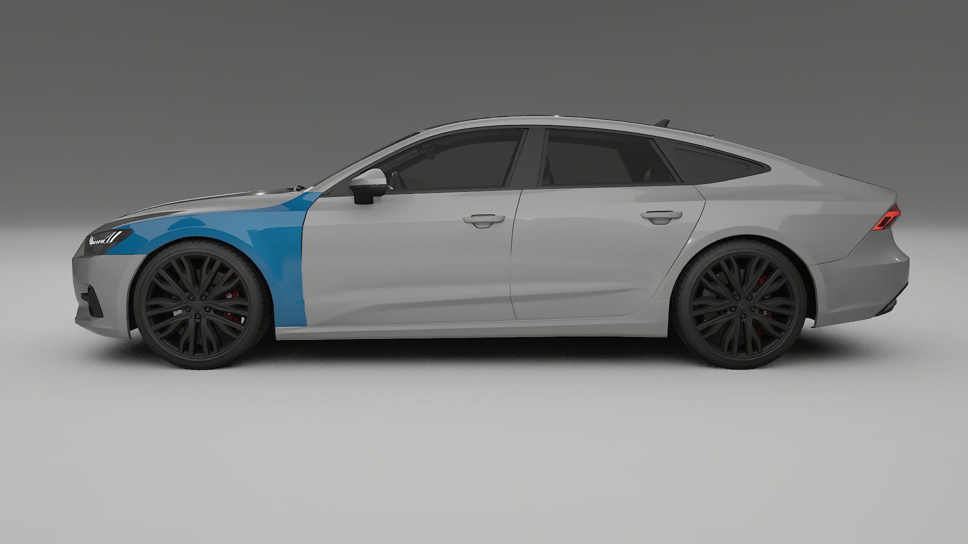 Lakbeschermingsfolie Audi A7 C8 Sportback prefacelift | CrystalGuard Transparante Volledige PPF Voorgevormde Set