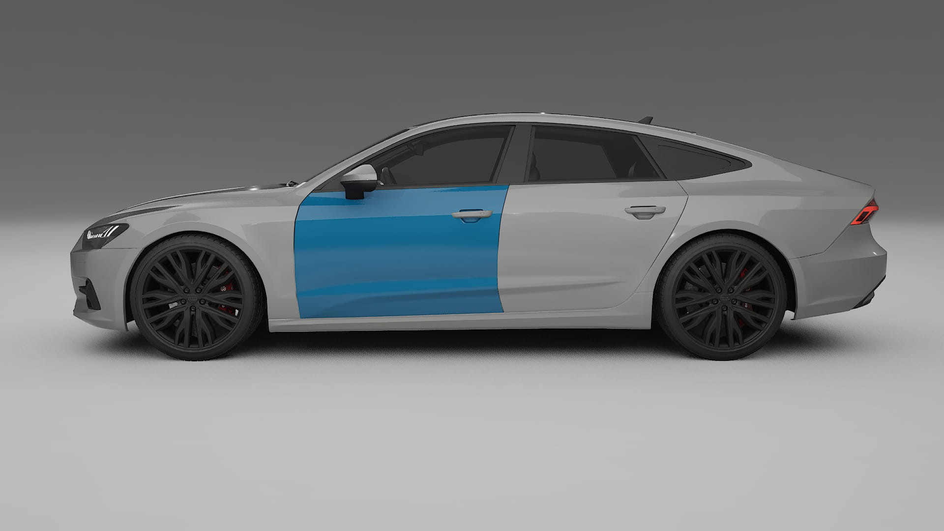 Lakbeschermingsfolie Audi A7 C8 Sportback prefacelift | CrystalGuard Transparante Volledige PPF Voorgevormde Set