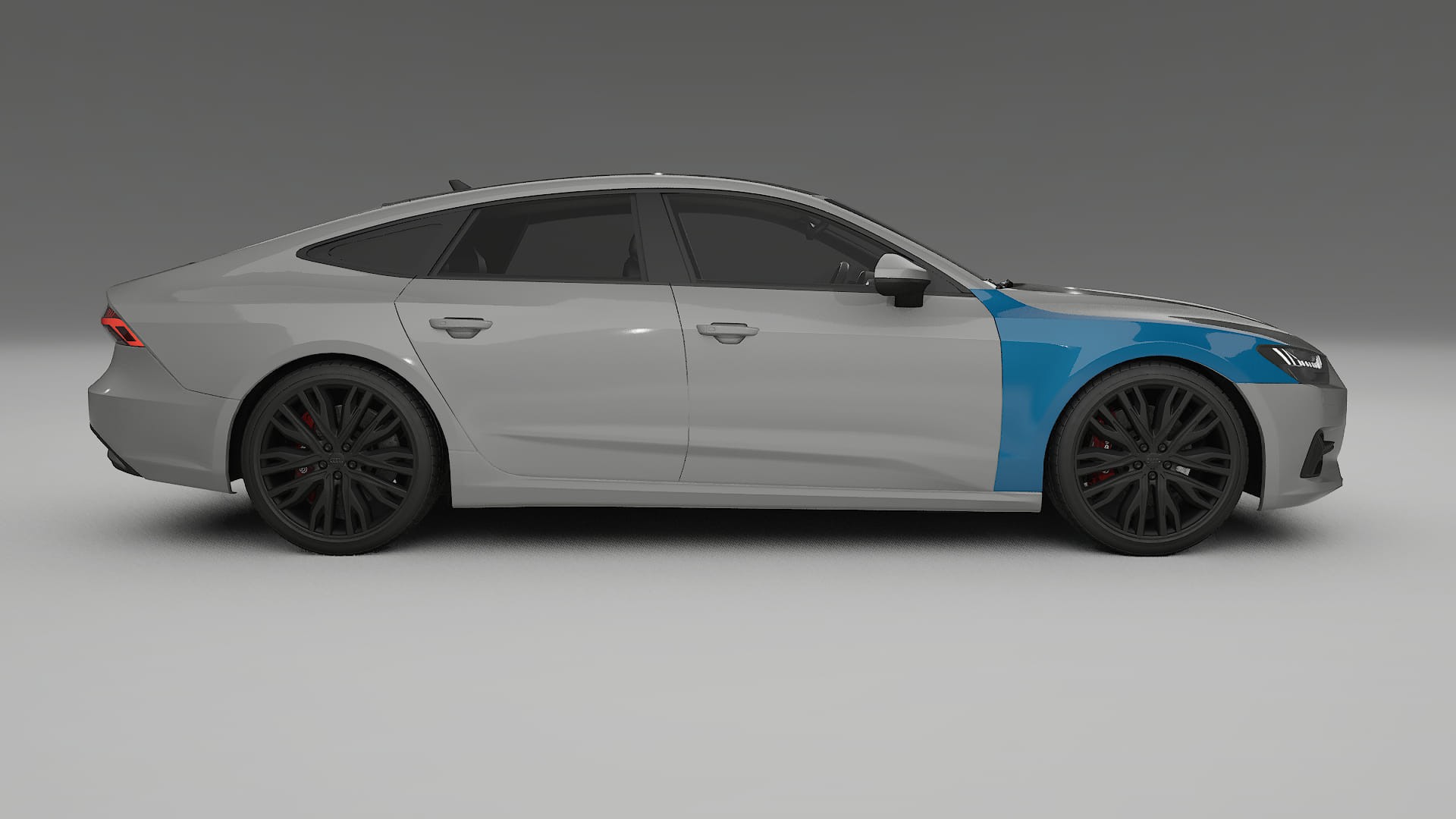 Lakbeschermingsfolie Audi A7 C8 Sportback prefacelift | CrystalGuard Transparante Volledige PPF Voorgevormde Set