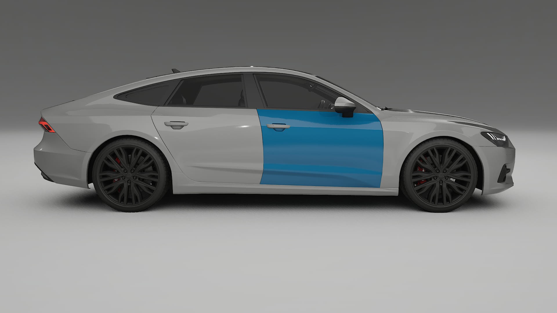 Lakbeschermingsfolie Audi A7 C8 Sportback prefacelift | CrystalGuard Transparante Volledige PPF Voorgevormde Set