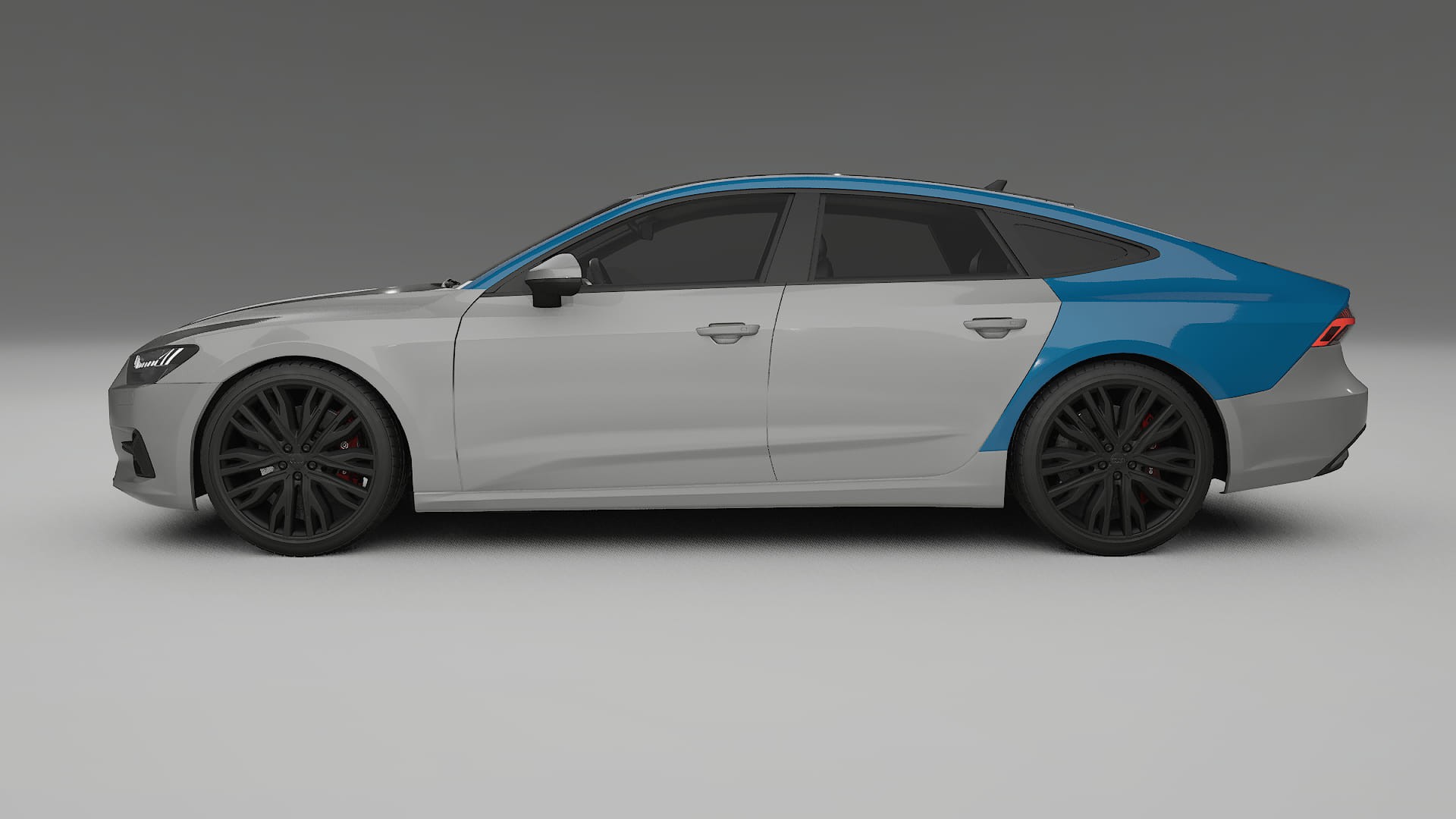 Lakbeschermingsfolie Audi A7 C8 Sportback prefacelift | CrystalGuard Transparante Volledige PPF Voorgevormde Set