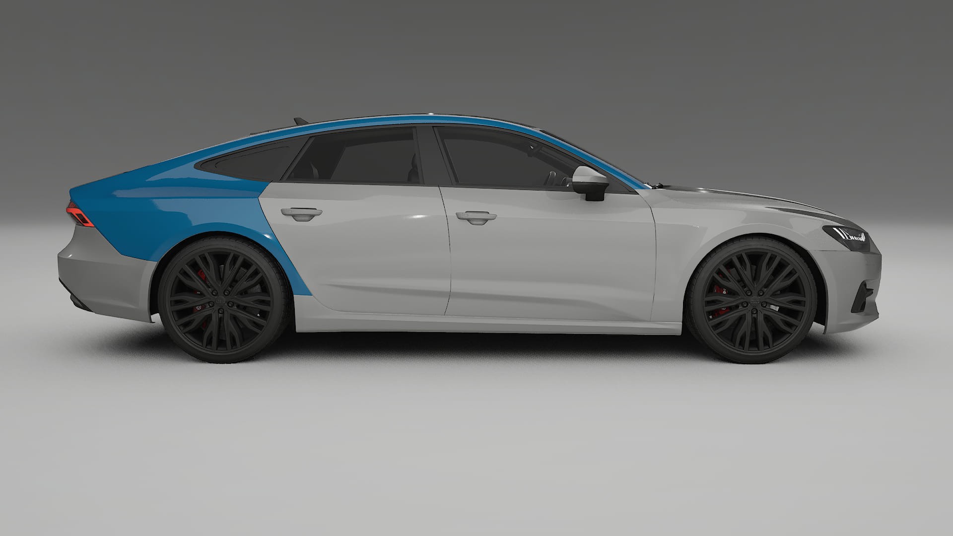 Lakbeschermingsfolie Audi A7 C8 Sportback prefacelift | CrystalGuard Transparante Volledige PPF Voorgevormde Set