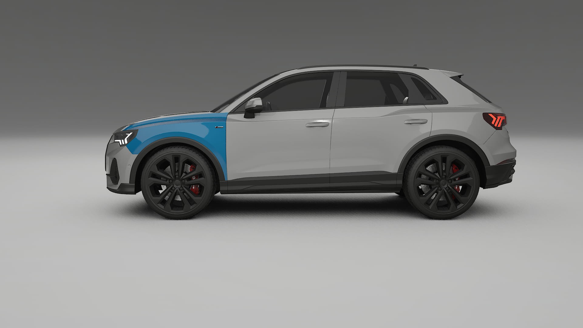 Lakbeschermingsfolie Audi Q3 S-Line F3 | CrystalGuard Transparante Volledige PPF Voorgevormde Set