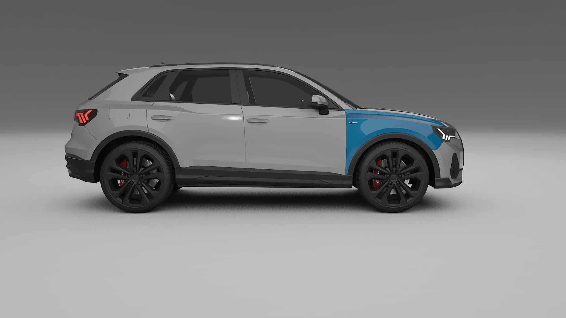 Lakbeschermingsfolie Audi Q3 S-Line F3 | CrystalGuard Transparante Volledige PPF Voorgevormde Set