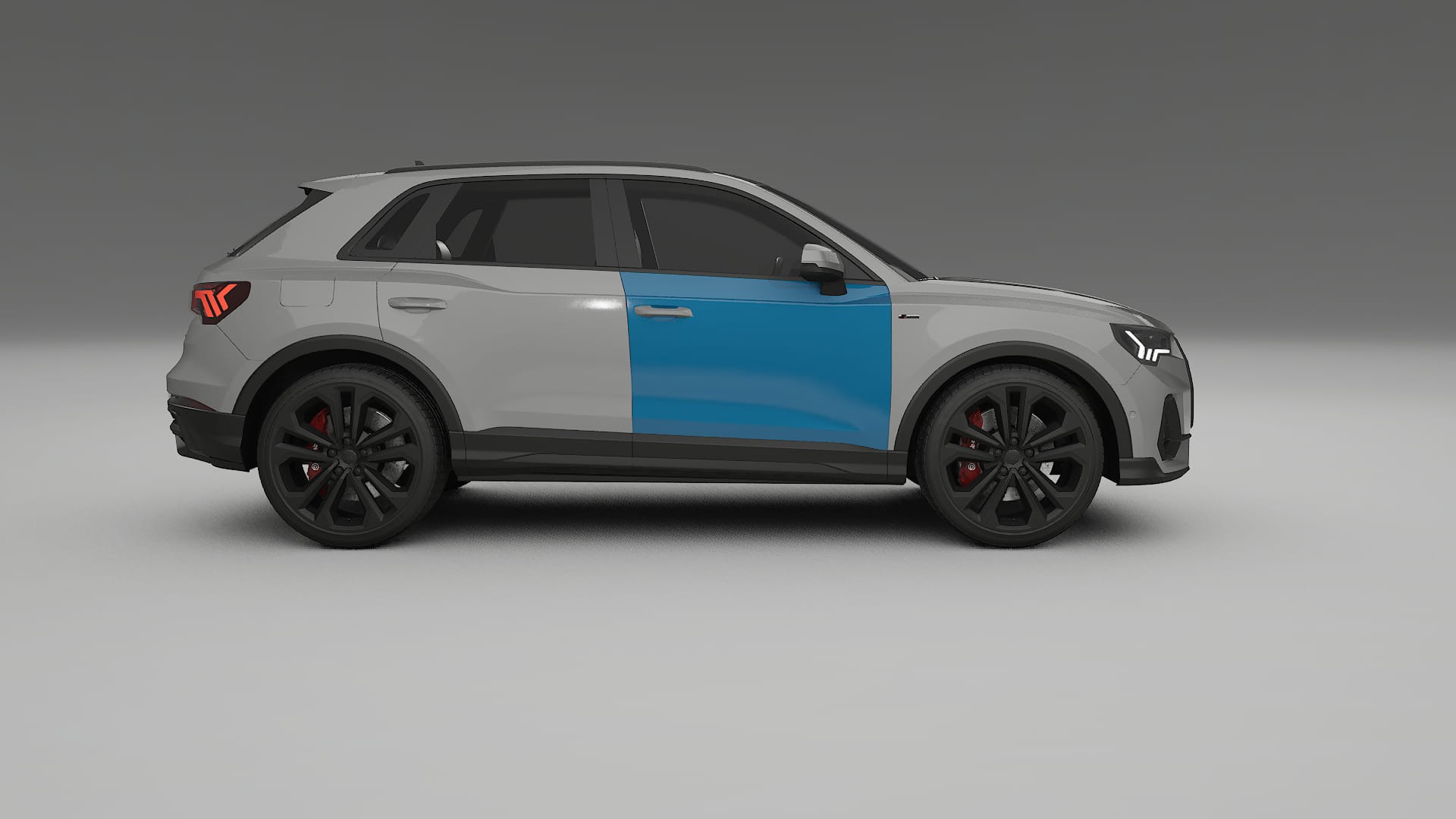 Lakbeschermingsfolie Audi Q3 S-Line F3 | CrystalGuard Transparante Volledige PPF Voorgevormde Set