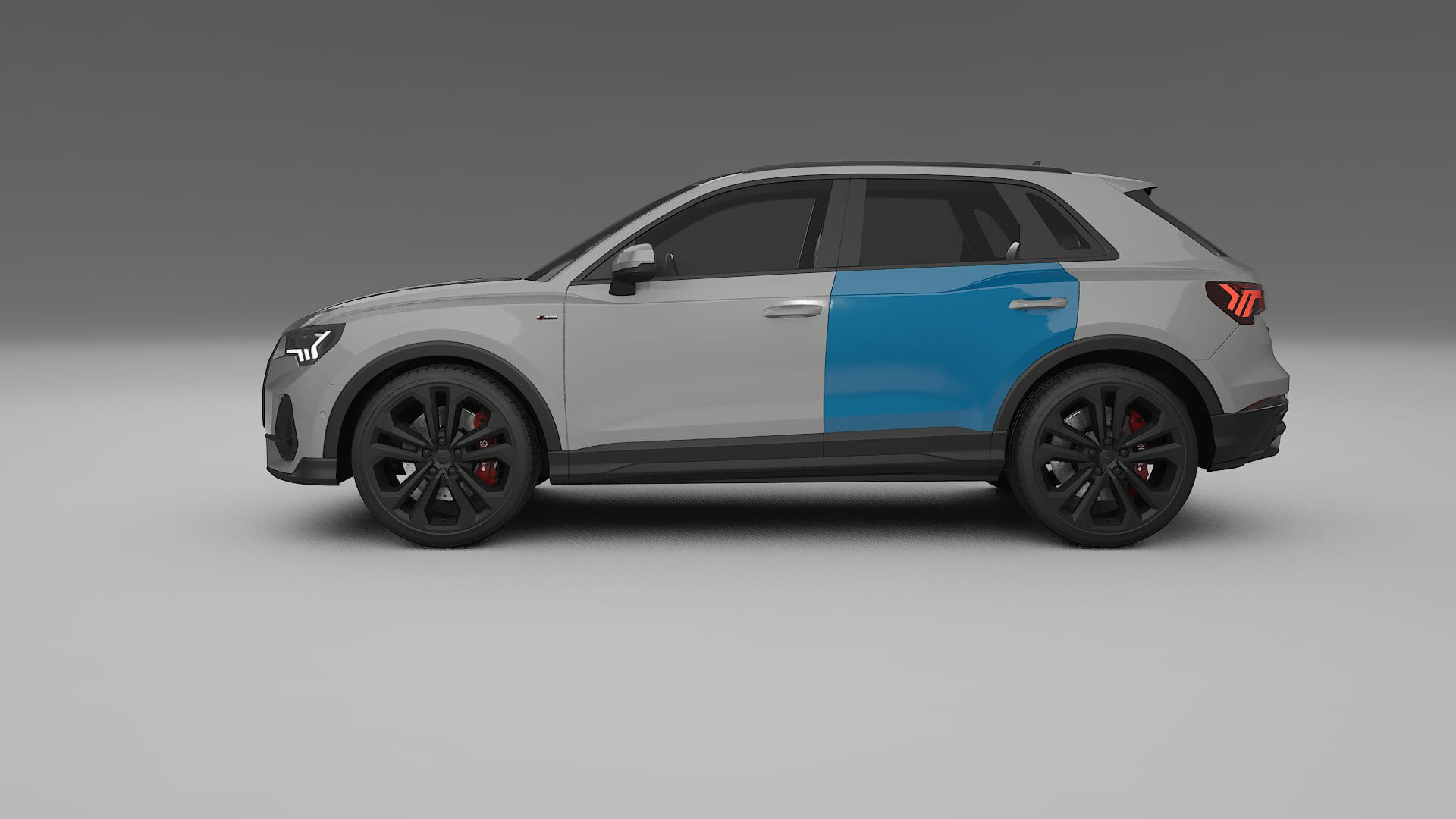 Lakbeschermingsfolie Audi Q3 S-Line F3 | CrystalGuard Transparante Volledige PPF Voorgevormde Set