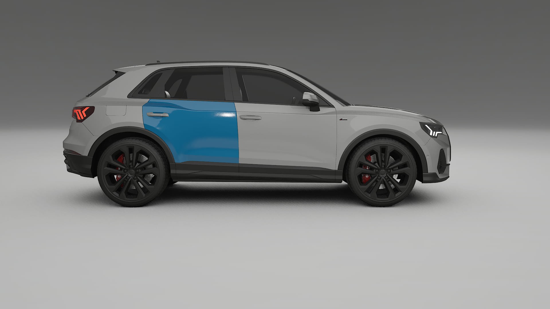 Lakbeschermingsfolie Audi Q3 S-Line F3 | CrystalGuard Transparante Volledige PPF Voorgevormde Set