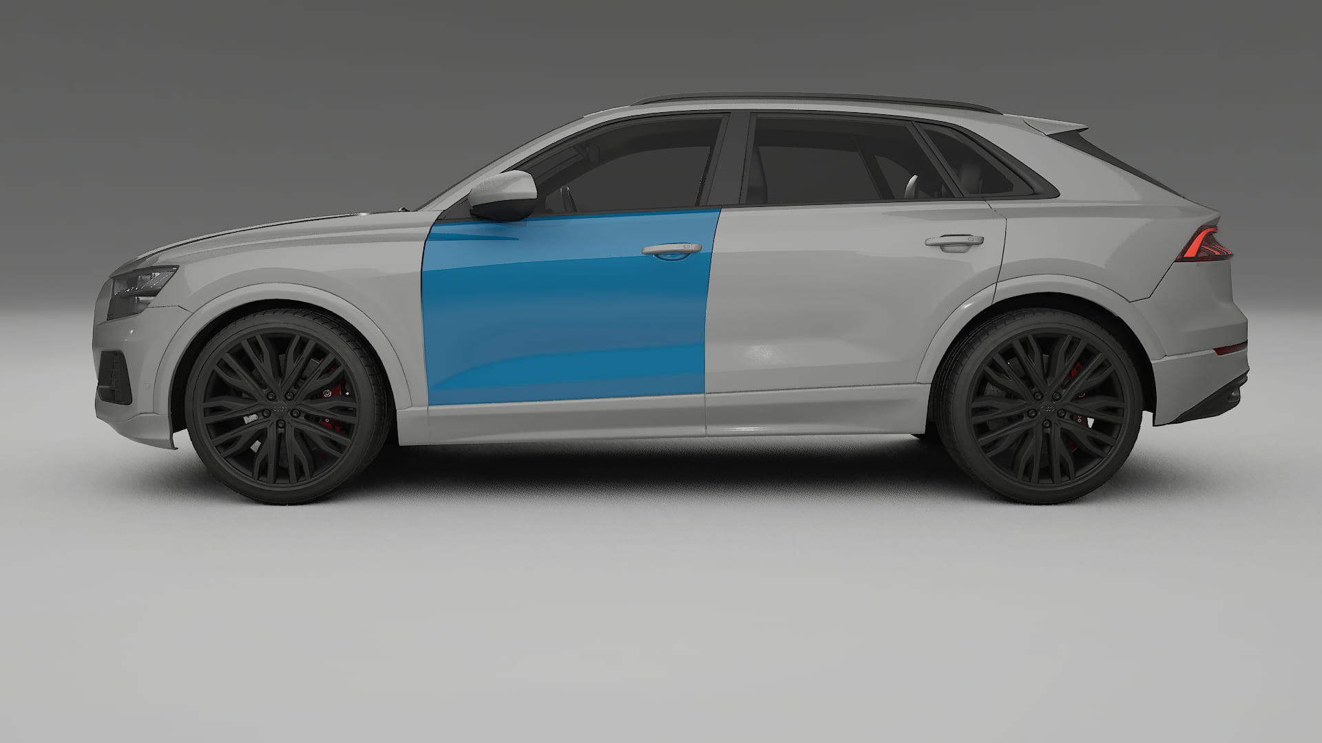 Lakbeschermingsfolie Audi Q8 F1 prefacelift | CrystalGuard Transparante Volledige PPF Voorgevormde Set