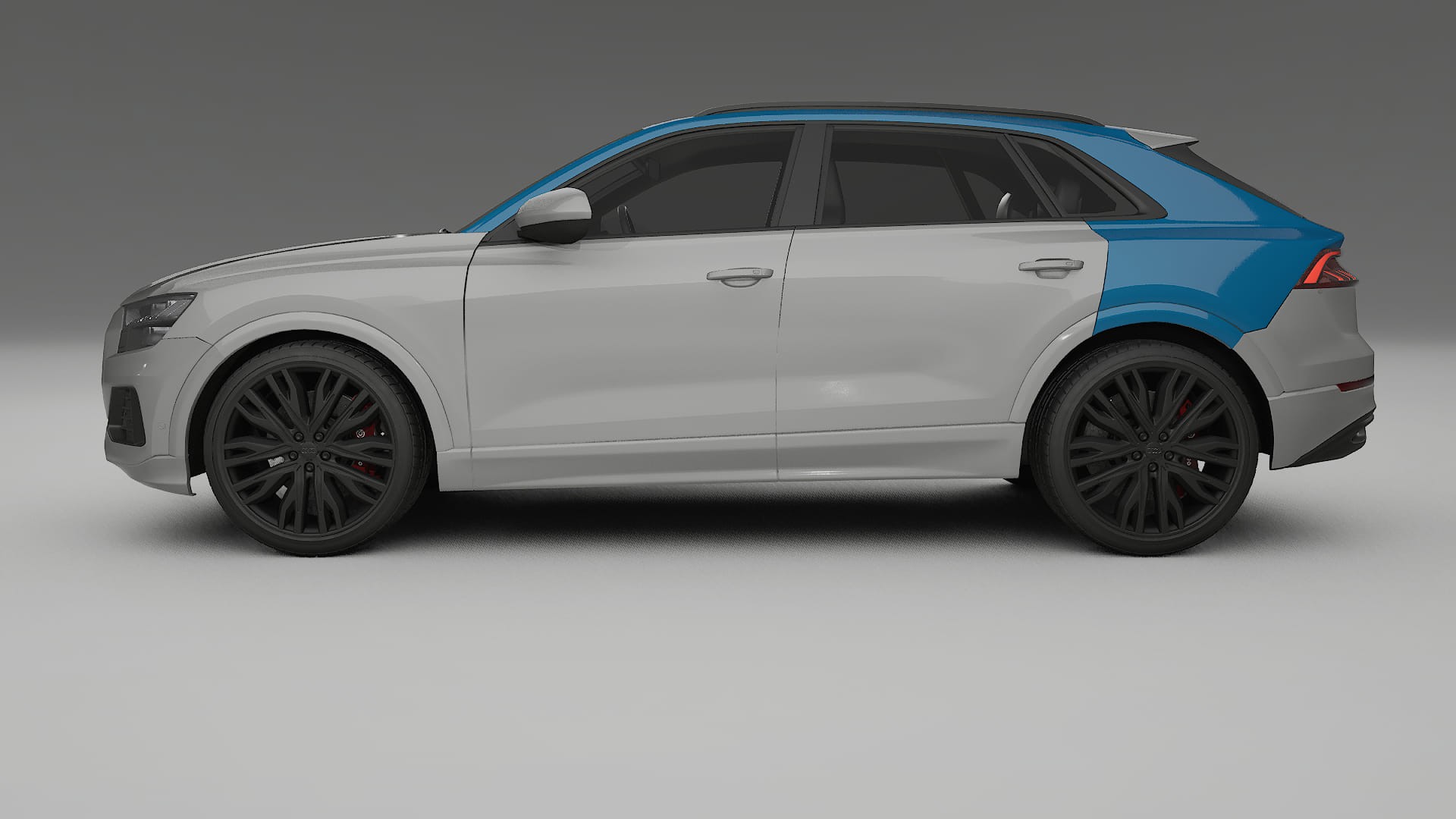 Lakbeschermingsfolie Audi Q8 F1 prefacelift | CrystalGuard Transparante Volledige PPF Voorgevormde Set