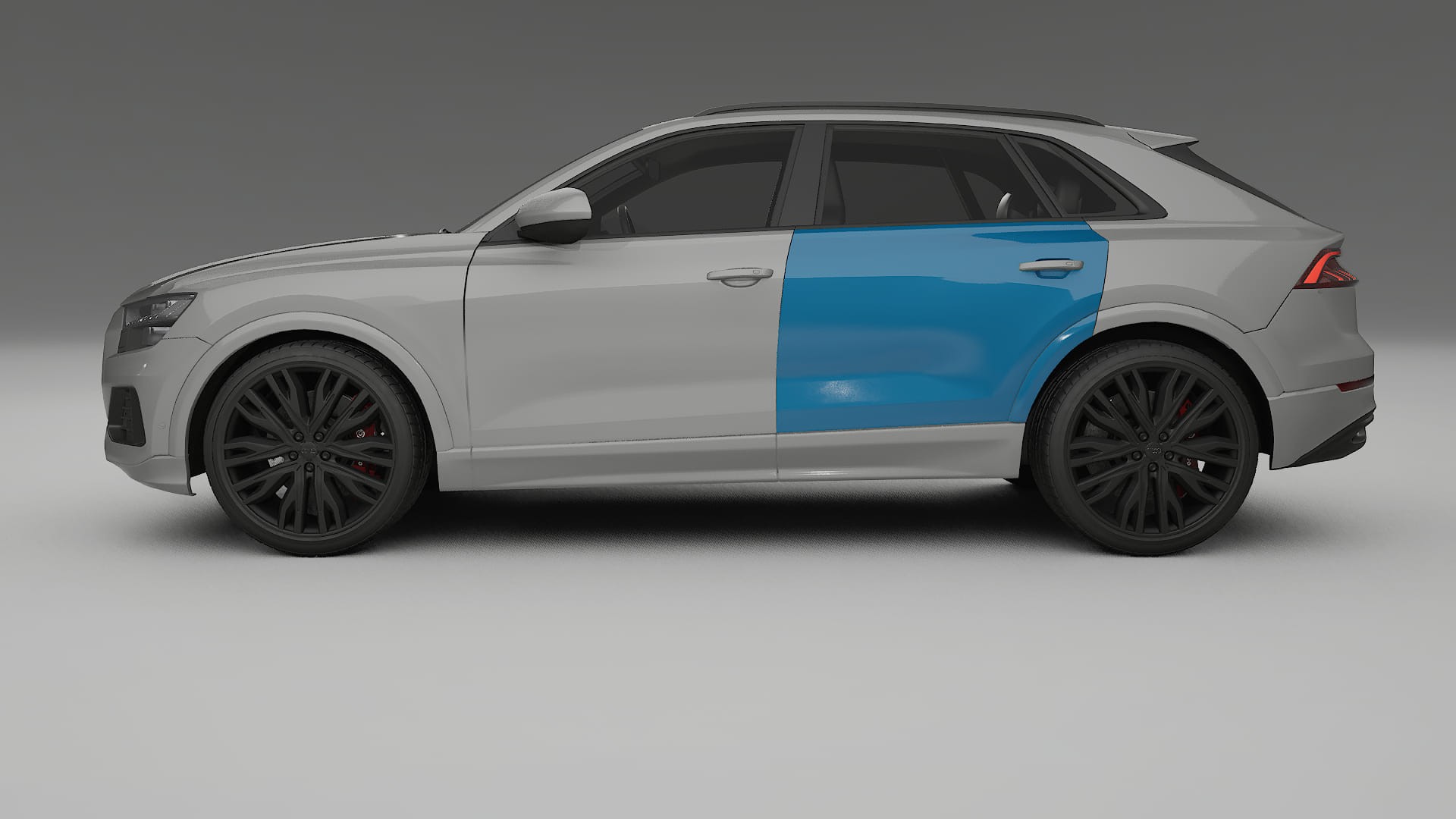 Lakbeschermingsfolie Audi Q8 F1 prefacelift | CrystalGuard Transparante Volledige PPF Voorgevormde Set