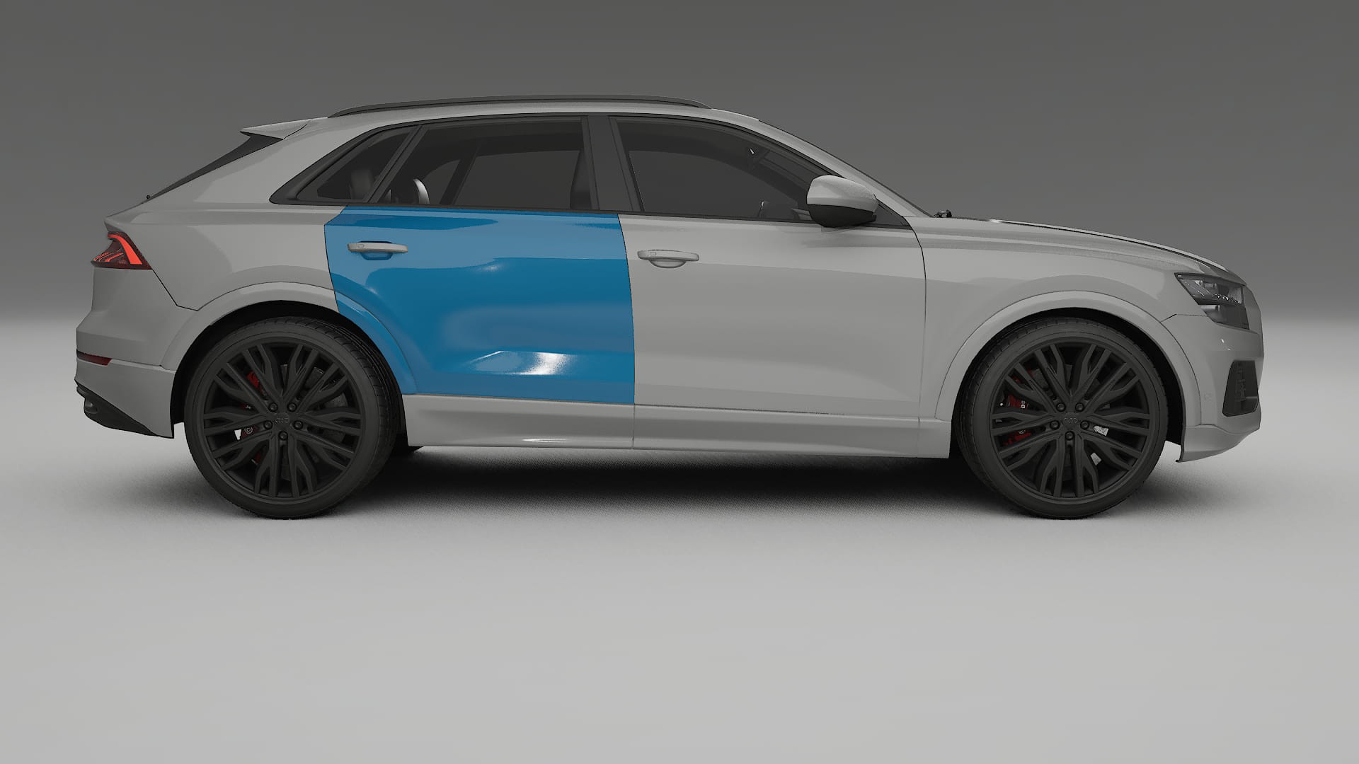 Lakbeschermingsfolie Audi Q8 F1 prefacelift | CrystalGuard Transparante Volledige PPF Voorgevormde Set