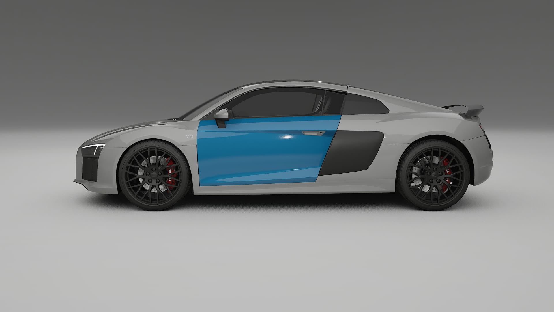 Lakbeschermingsfolie Audi R8 typ-4S prefacelift | CrystalGuard Transparante Volledige PPF Voorgevormde Set