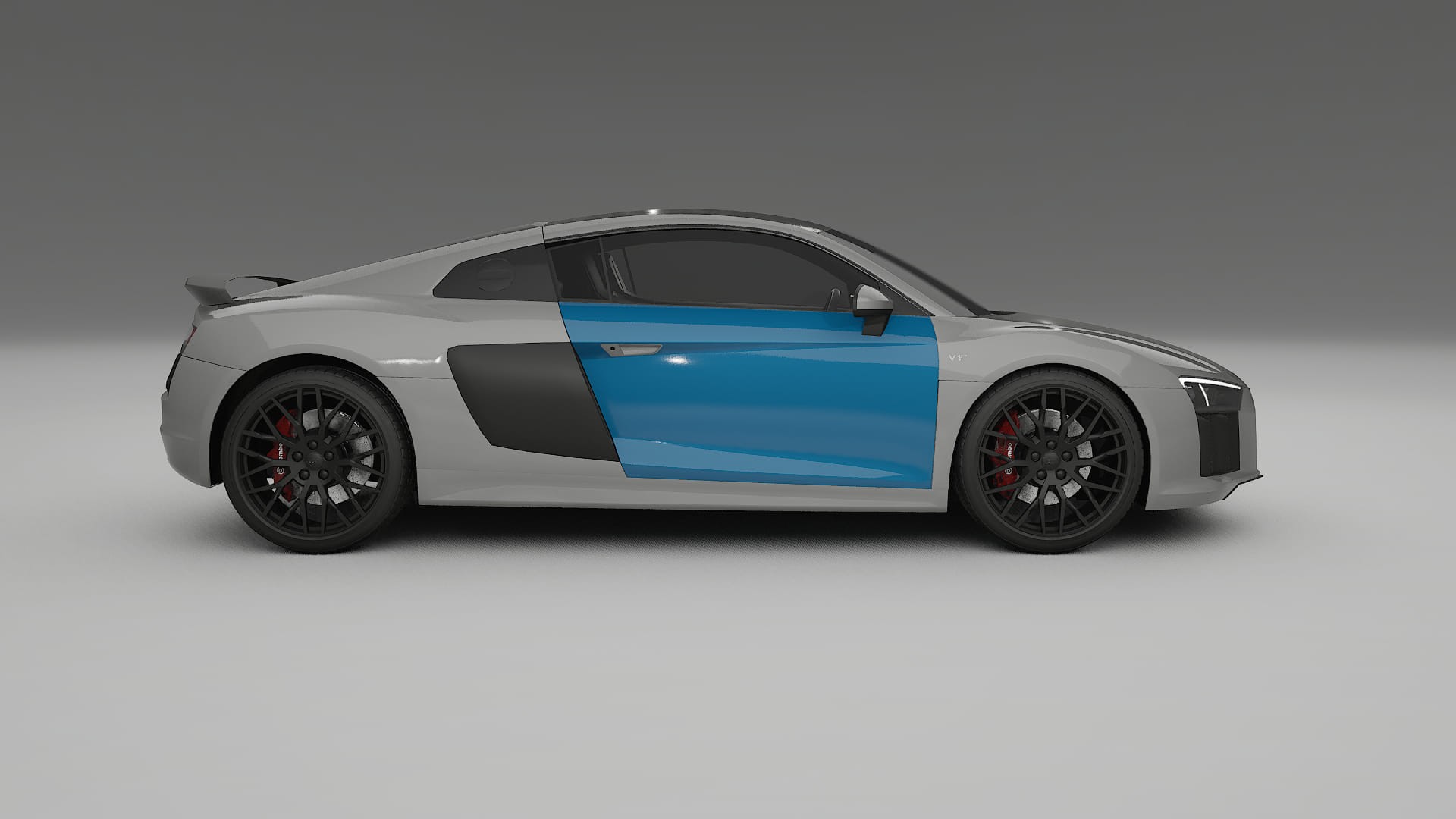 Lakbeschermingsfolie Audi R8 typ-4S prefacelift | CrystalGuard Transparante Volledige PPF Voorgevormde Set