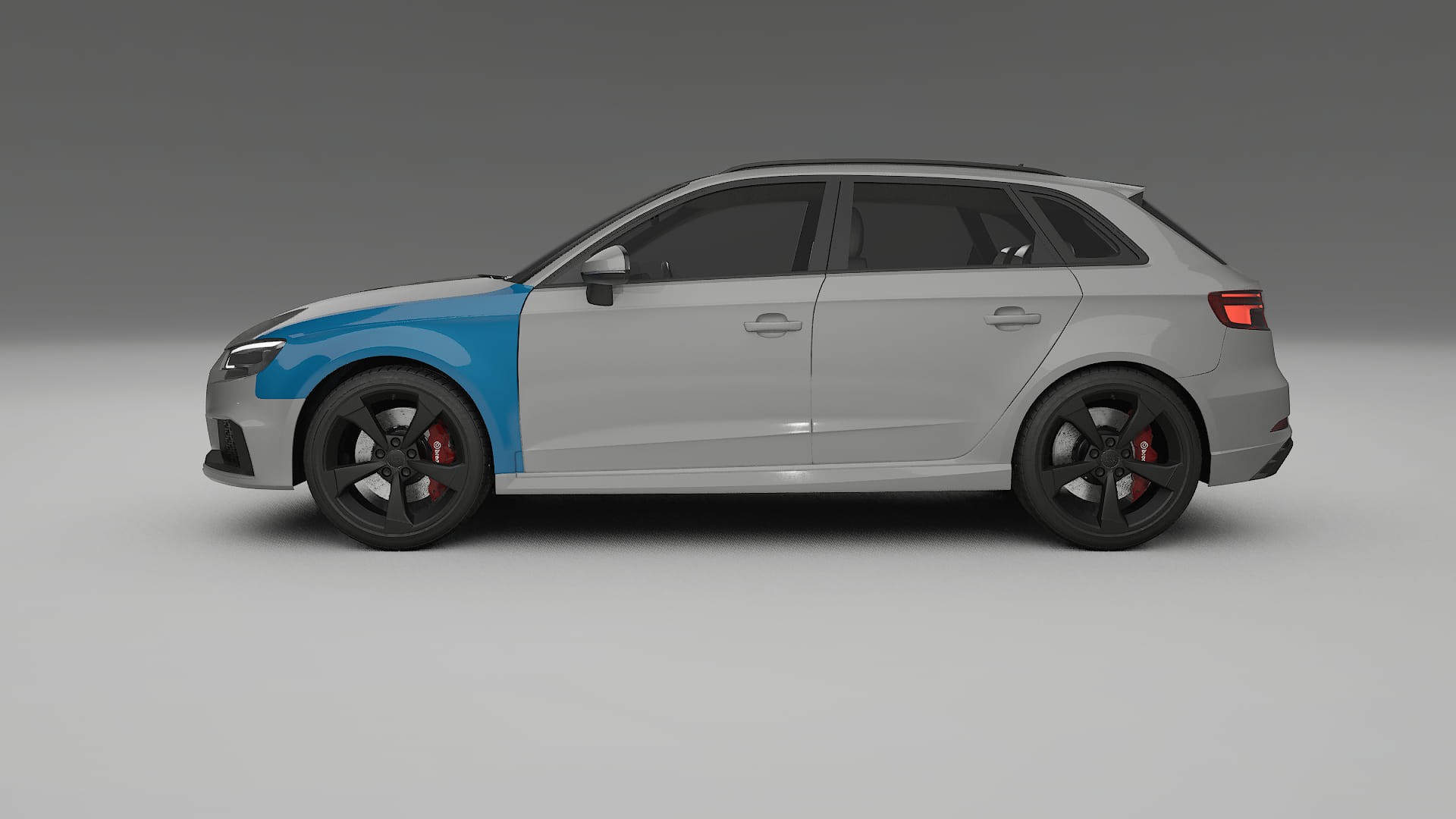 Lakbeschermingsfolie Audi RS3 Sportback 8V facelift | CrystalGuard Transparante Volledige PPF Voorgevormde Set