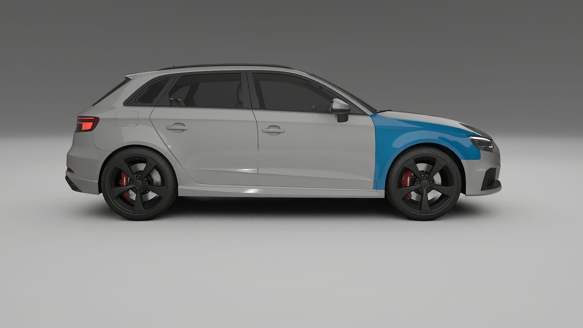 Lakbeschermingsfolie Audi RS3 Sportback 8V facelift | CrystalGuard Transparante Volledige PPF Voorgevormde Set