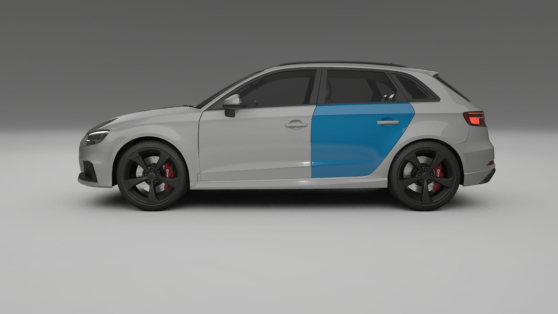 Lakbeschermingsfolie Audi RS3 Sportback 8V facelift | CrystalGuard Transparante Volledige PPF Voorgevormde Set