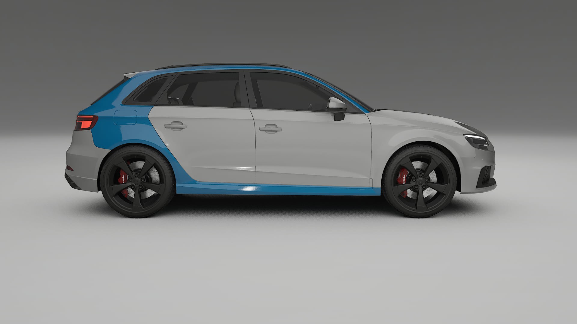 Lakbeschermingsfolie Audi RS3 Sportback 8V facelift | CrystalGuard Transparante Volledige PPF Voorgevormde Set