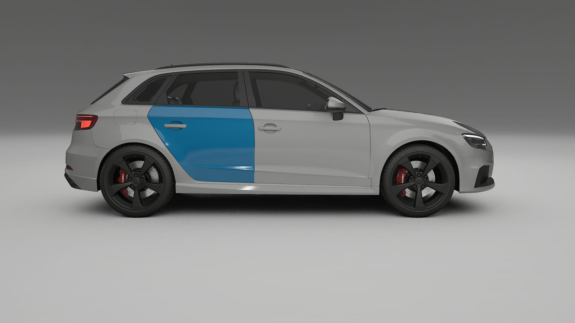 Lakbeschermingsfolie Audi RS3 Sportback 8V facelift | CrystalGuard Transparante Volledige PPF Voorgevormde Set