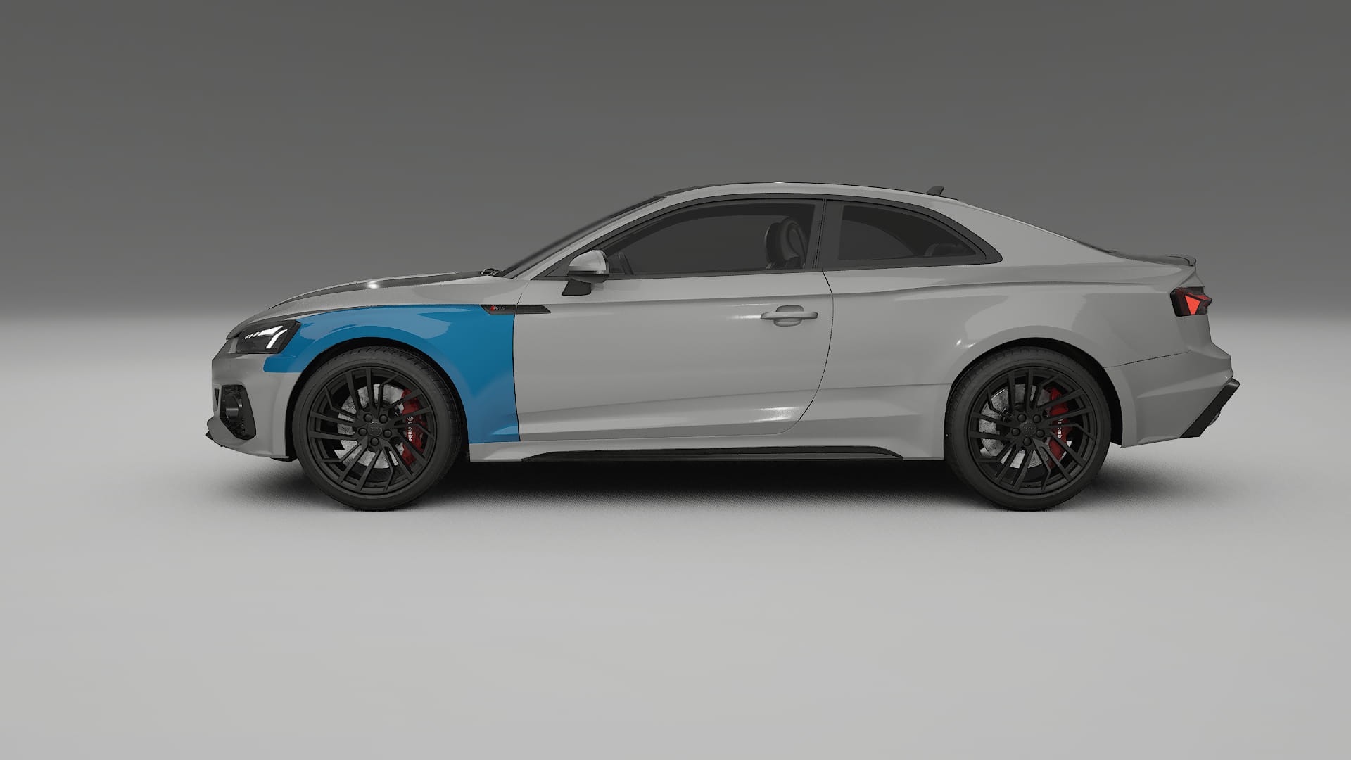 Lakbeschermingsfolie Audi RS5 coupe B9 facelift | CrystalGuard Transparante Volledige PPF Voorgevormde Set