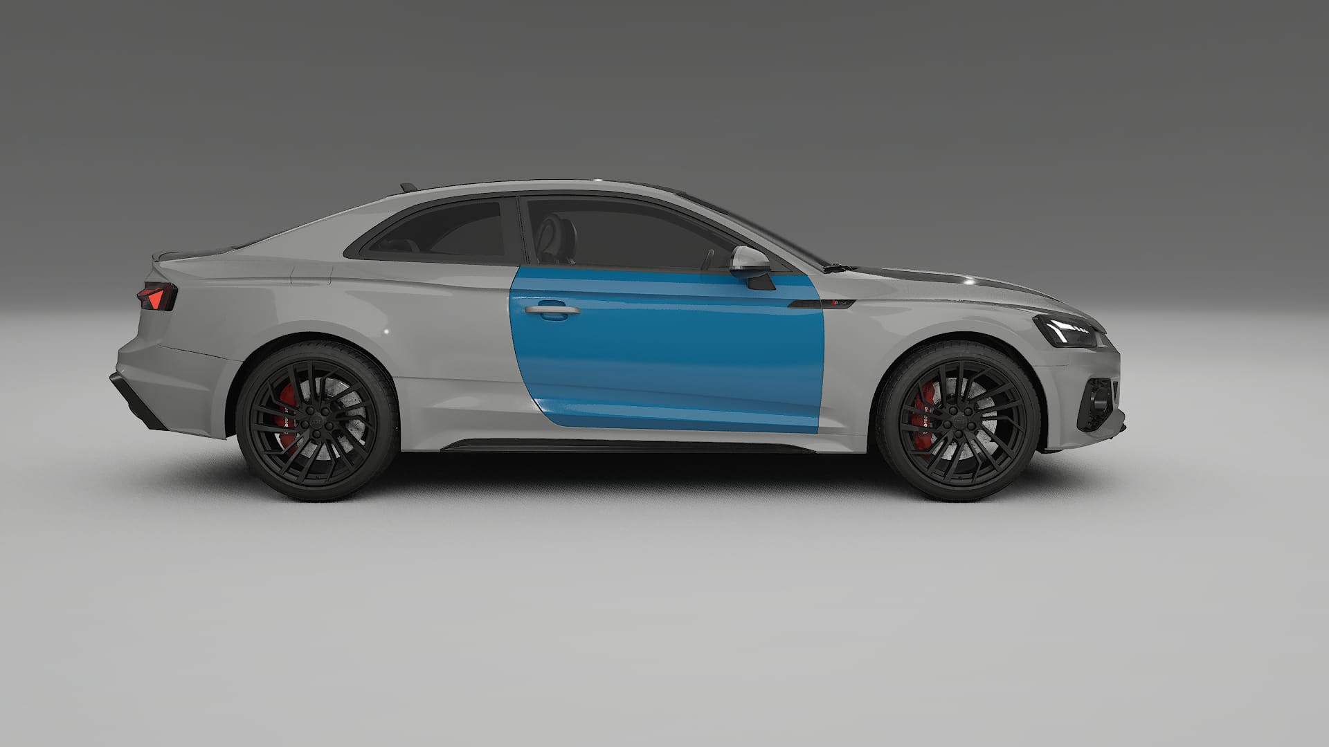 Lakbeschermingsfolie Audi RS5 coupe B9 facelift | CrystalGuard Transparante Volledige PPF Voorgevormde Set