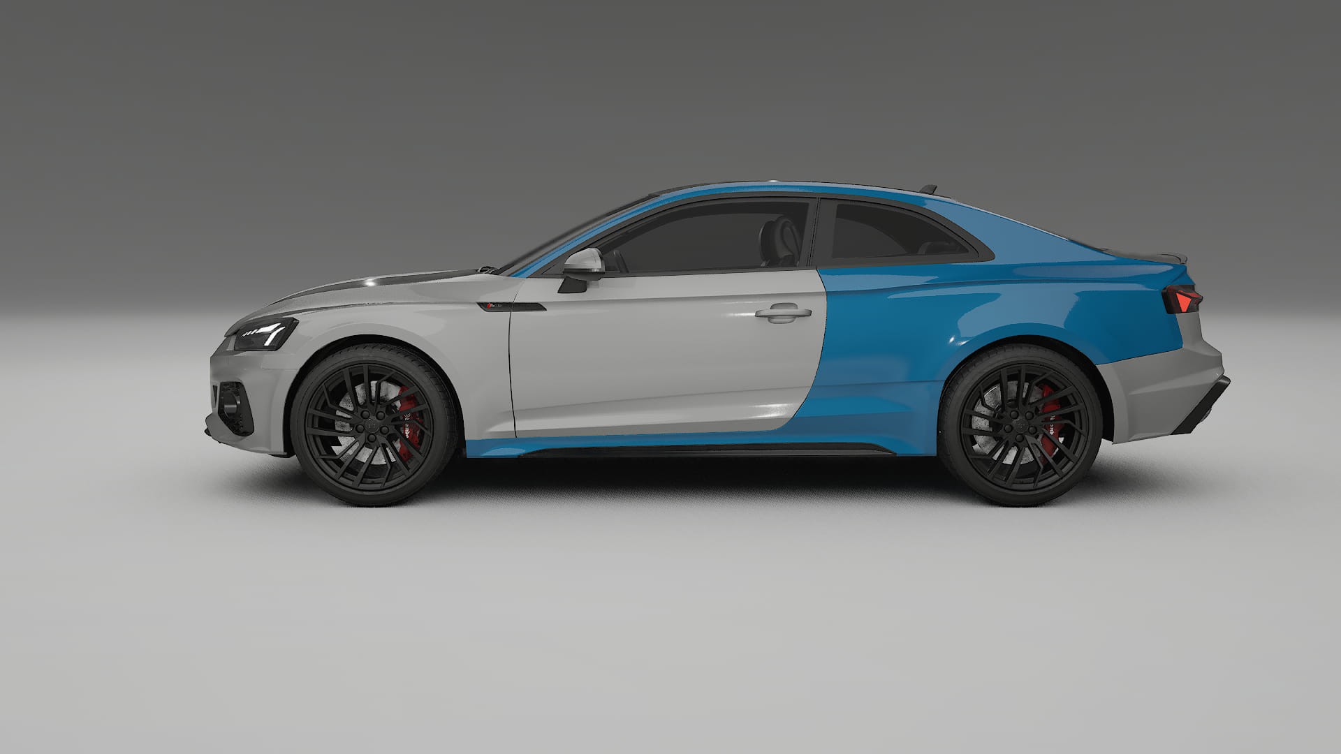 Lakbeschermingsfolie Audi RS5 coupe B9 facelift | CrystalGuard Transparante Volledige PPF Voorgevormde Set