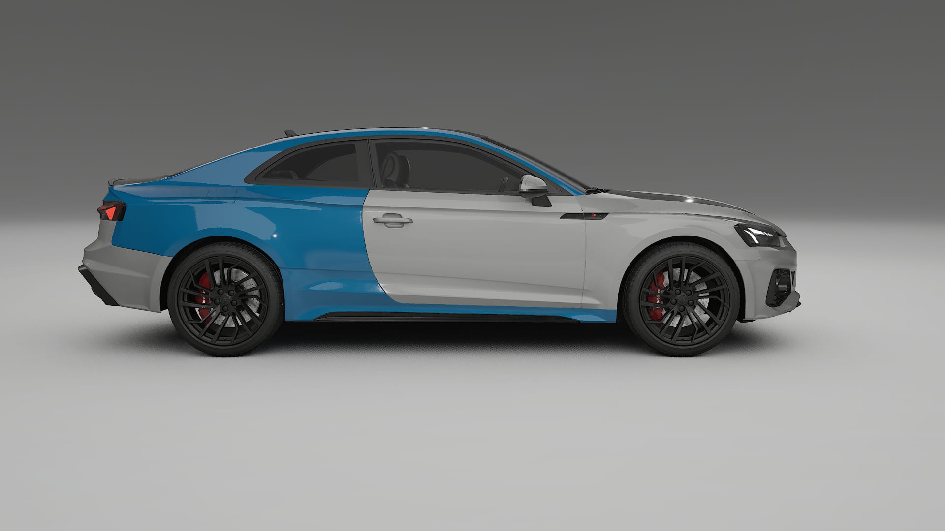 Lakbeschermingsfolie Audi RS5 coupe B9 facelift | CrystalGuard Transparante Volledige PPF Voorgevormde Set