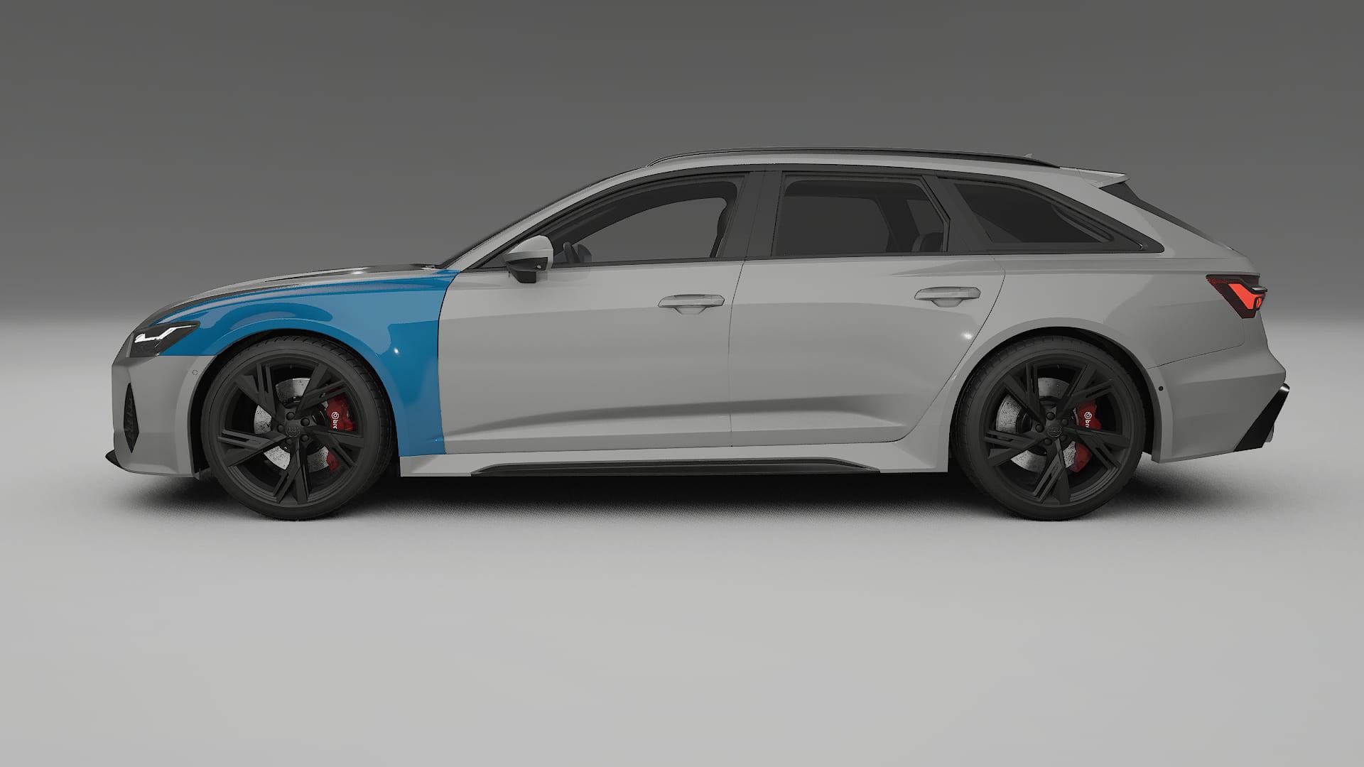 Lakbeschermingsfolie Audi RS6 Avant C8 facelift | CrystalGuard Transparante Volledige PPF Voorgevormde Set