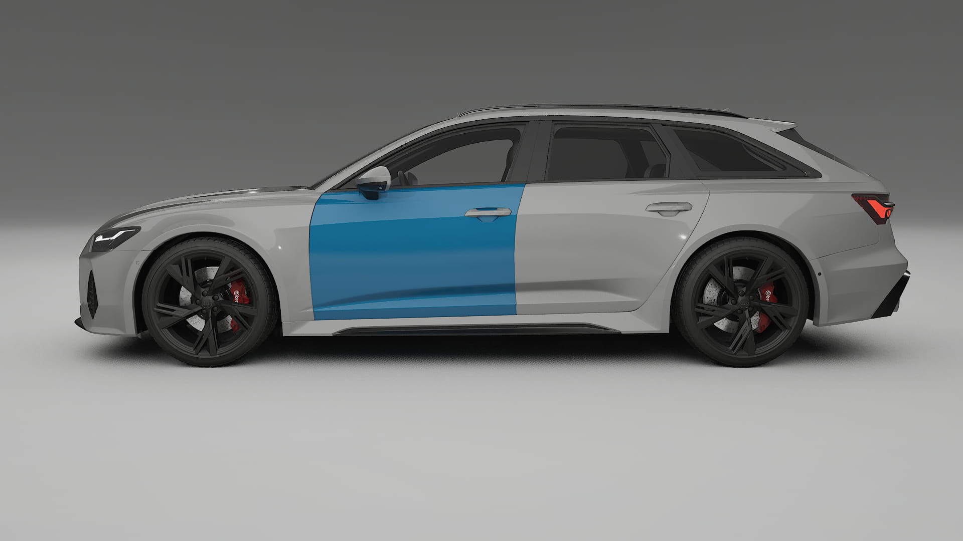 Lakbeschermingsfolie Audi RS6 Avant C8 facelift | CrystalGuard Transparante Volledige PPF Voorgevormde Set