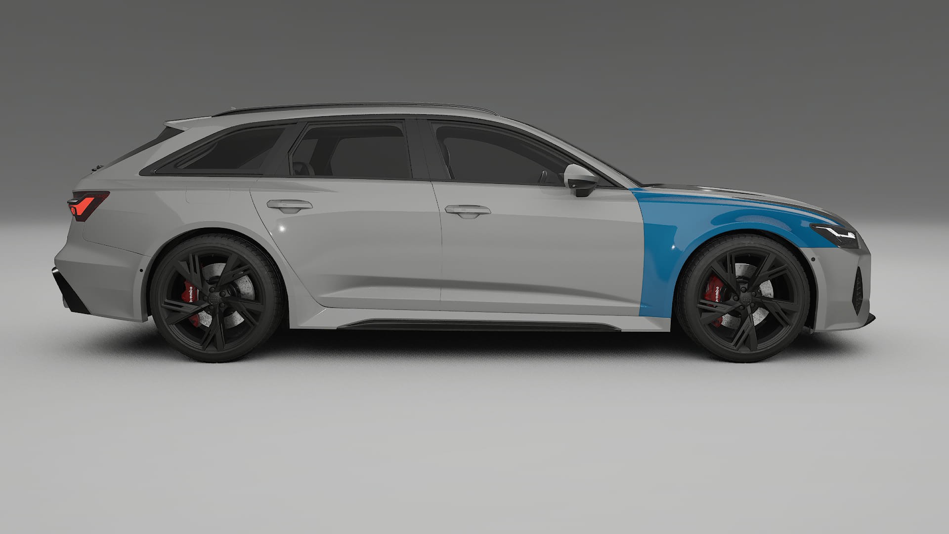 Lakbeschermingsfolie Audi RS6 Avant C8 facelift | CrystalGuard Transparante Volledige PPF Voorgevormde Set