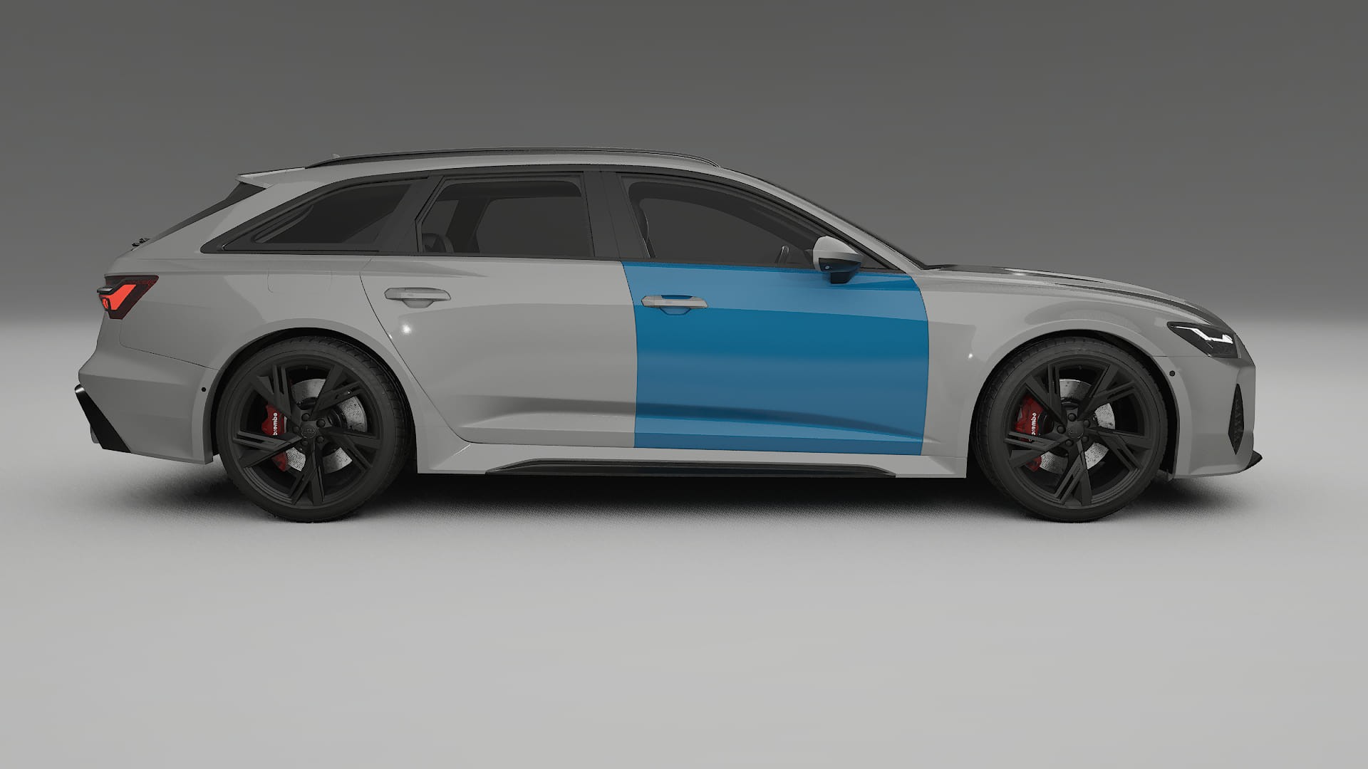 Lakbeschermingsfolie Audi RS6 Avant C8 facelift | CrystalGuard Transparante Volledige PPF Voorgevormde Set