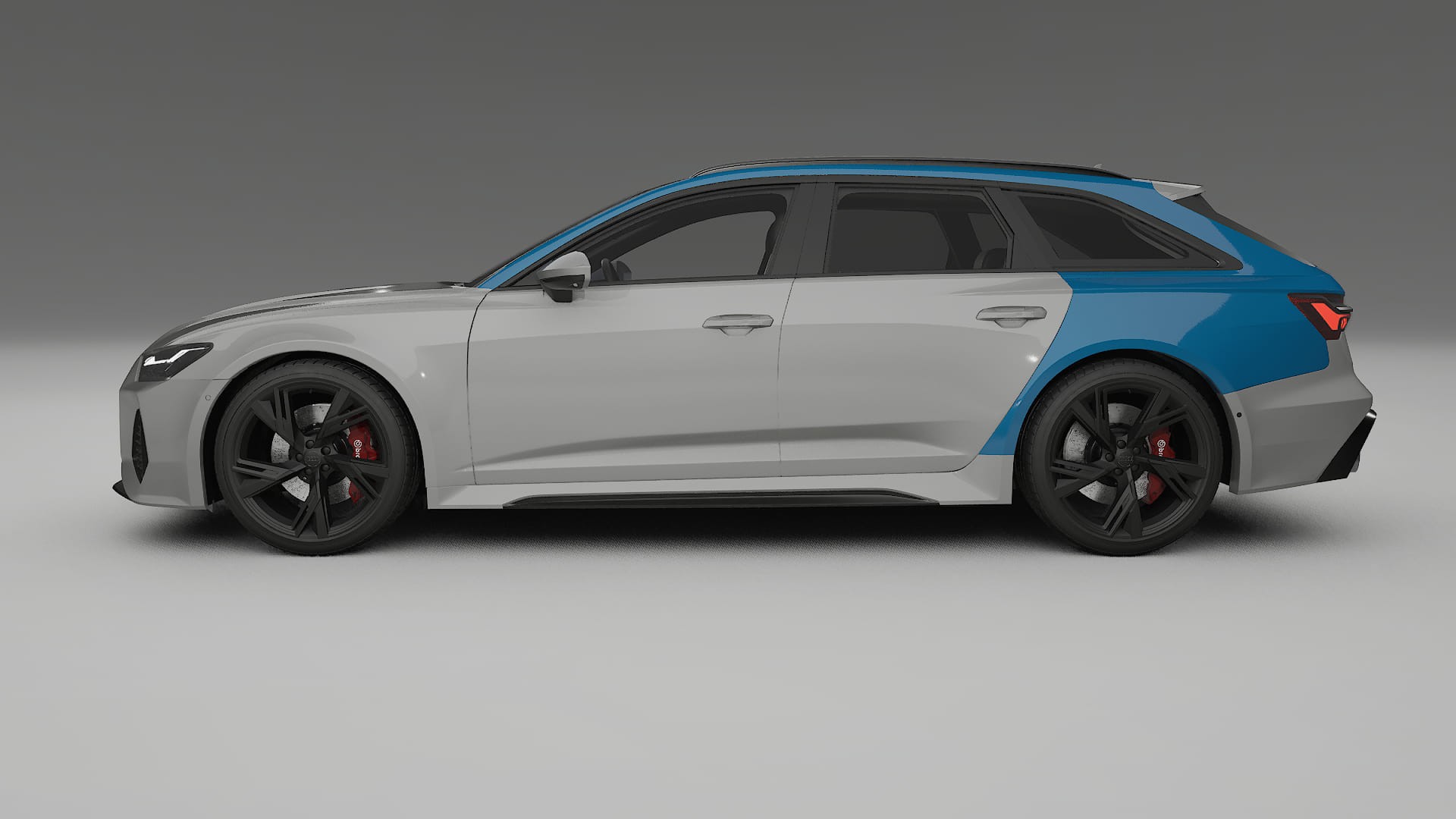 Lakbeschermingsfolie Audi RS6 Avant C8 facelift | CrystalGuard Transparante Volledige PPF Voorgevormde Set