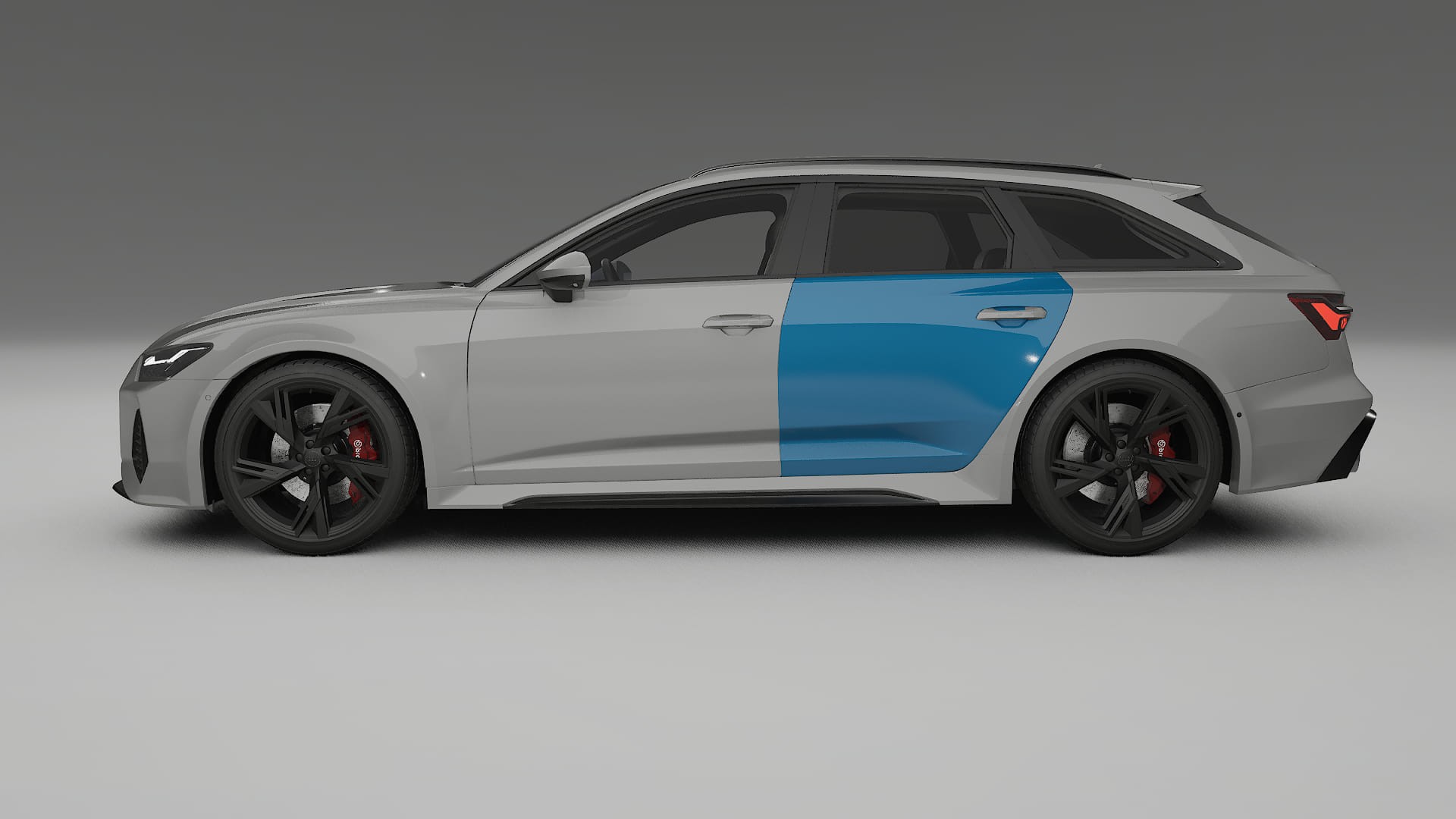 Lakbeschermingsfolie Audi RS6 Avant C8 facelift | CrystalGuard Transparante Volledige PPF Voorgevormde Set