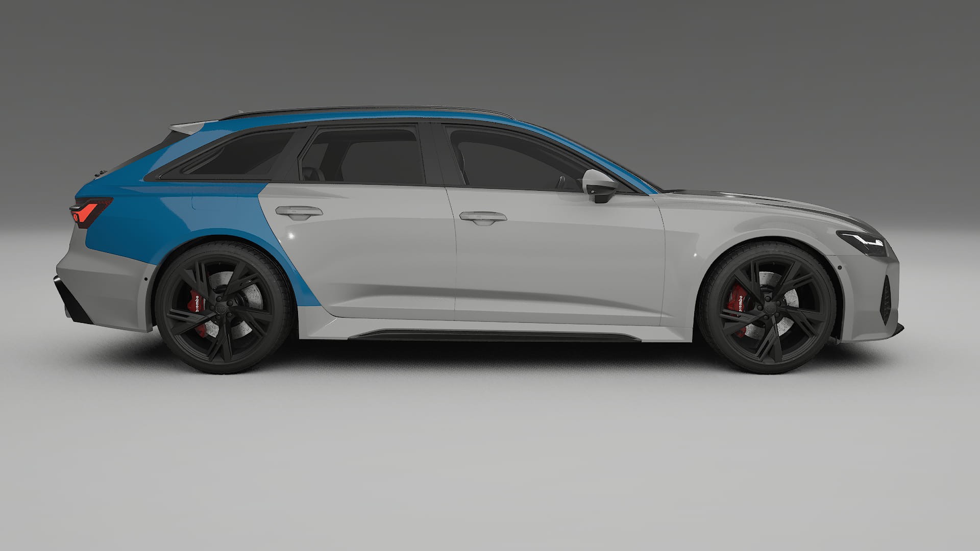 Lakbeschermingsfolie Audi RS6 Avant C8 facelift | CrystalGuard Transparante Volledige PPF Voorgevormde Set