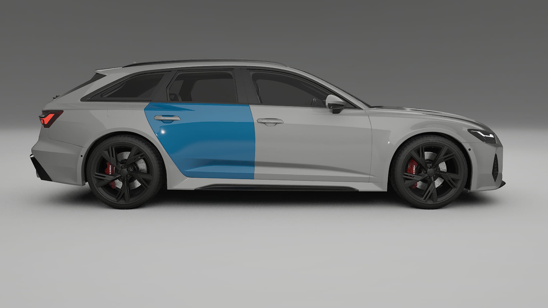 Lakbeschermingsfolie Audi RS6 Avant C8 facelift | CrystalGuard Transparante Volledige PPF Voorgevormde Set