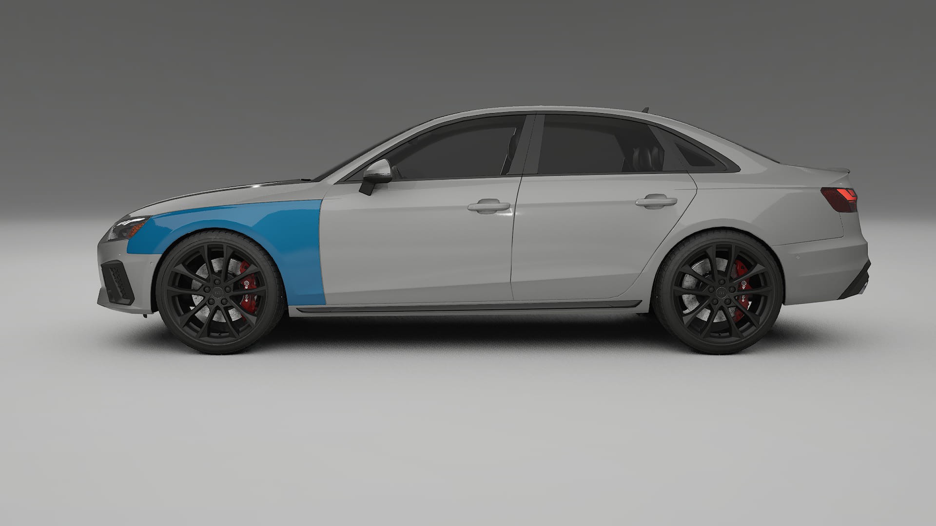 Lakbeschermingsfolie Audi S4 sedan B9 facelift | CrystalGuard Transparante Volledige PPF Voorgevormde Set