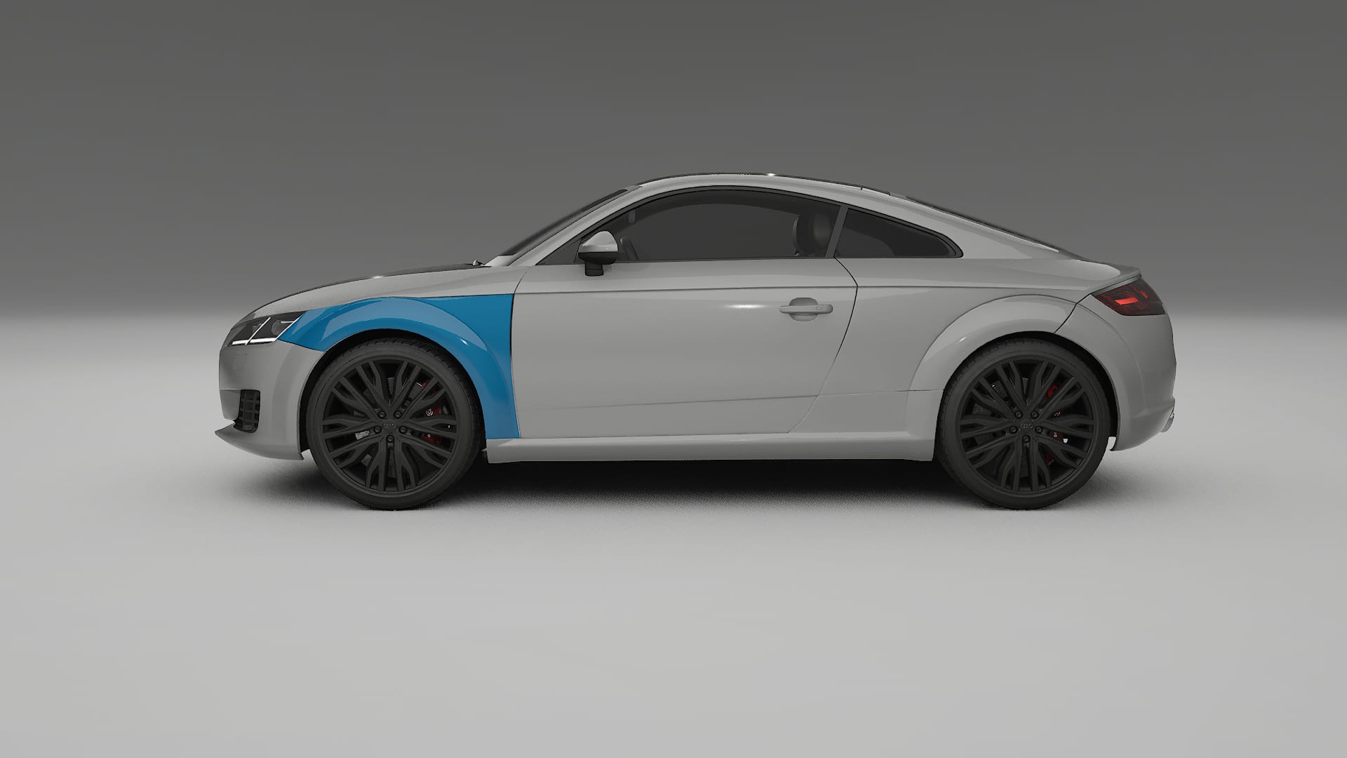 Lakbeschermingsfolie Audi TT coupe 8S prefacelift | CrystalGuard Transparante Volledige PPF Voorgevormde Set