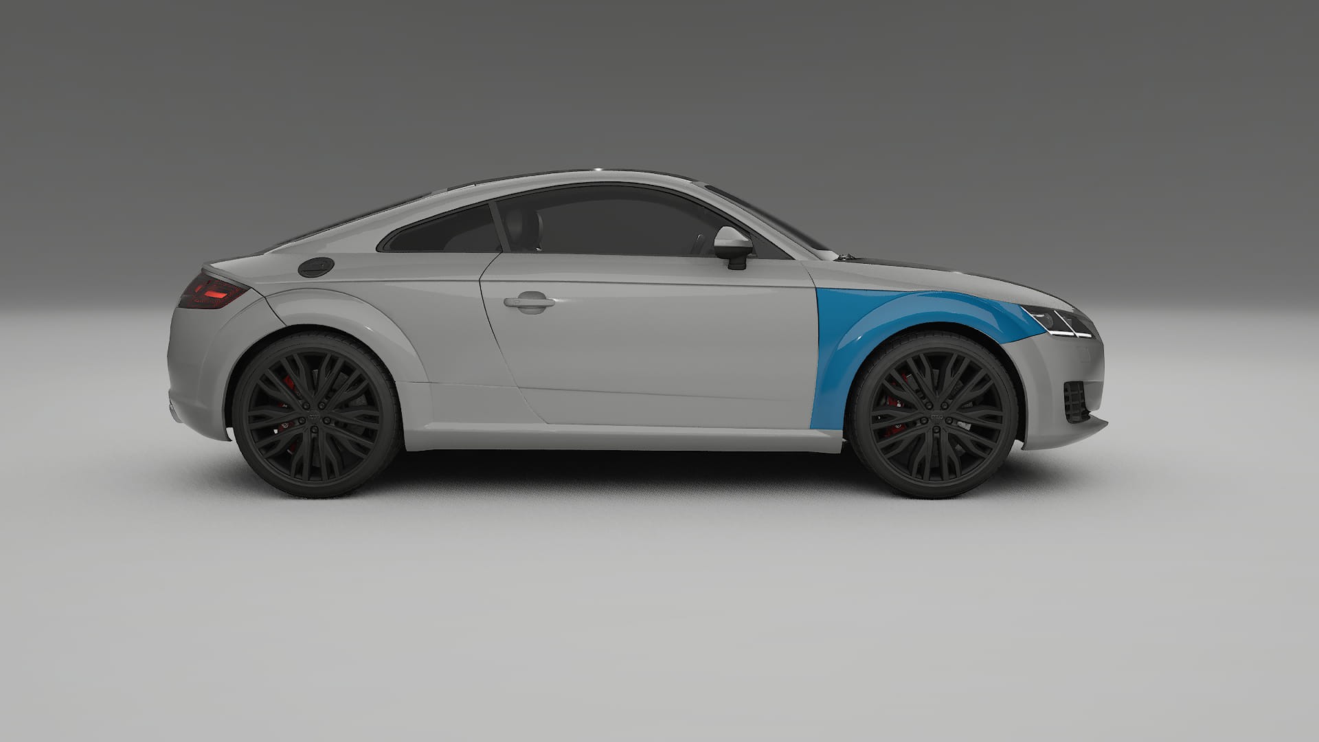 Lakbeschermingsfolie Audi TT coupe 8S prefacelift | CrystalGuard Transparante Volledige PPF Voorgevormde Set