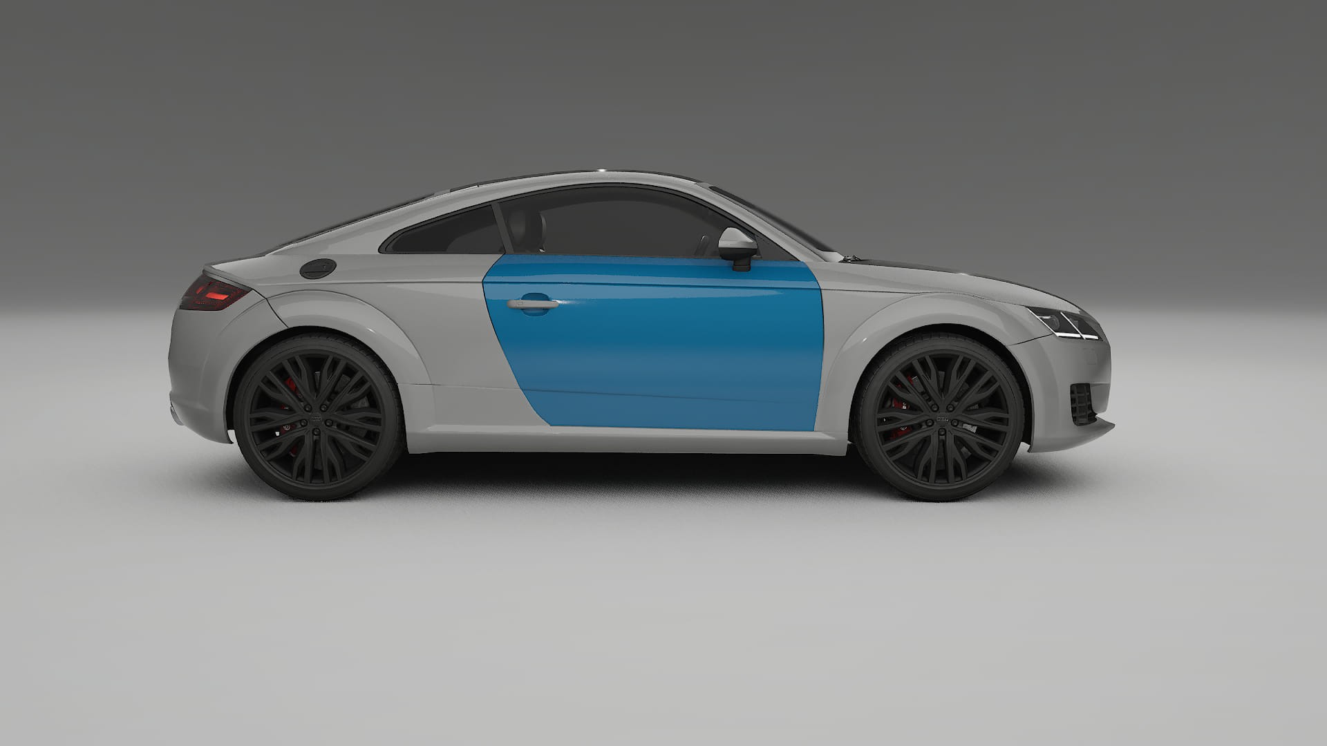 Lakbeschermingsfolie Audi TT coupe 8S prefacelift | CrystalGuard Transparante Volledige PPF Voorgevormde Set