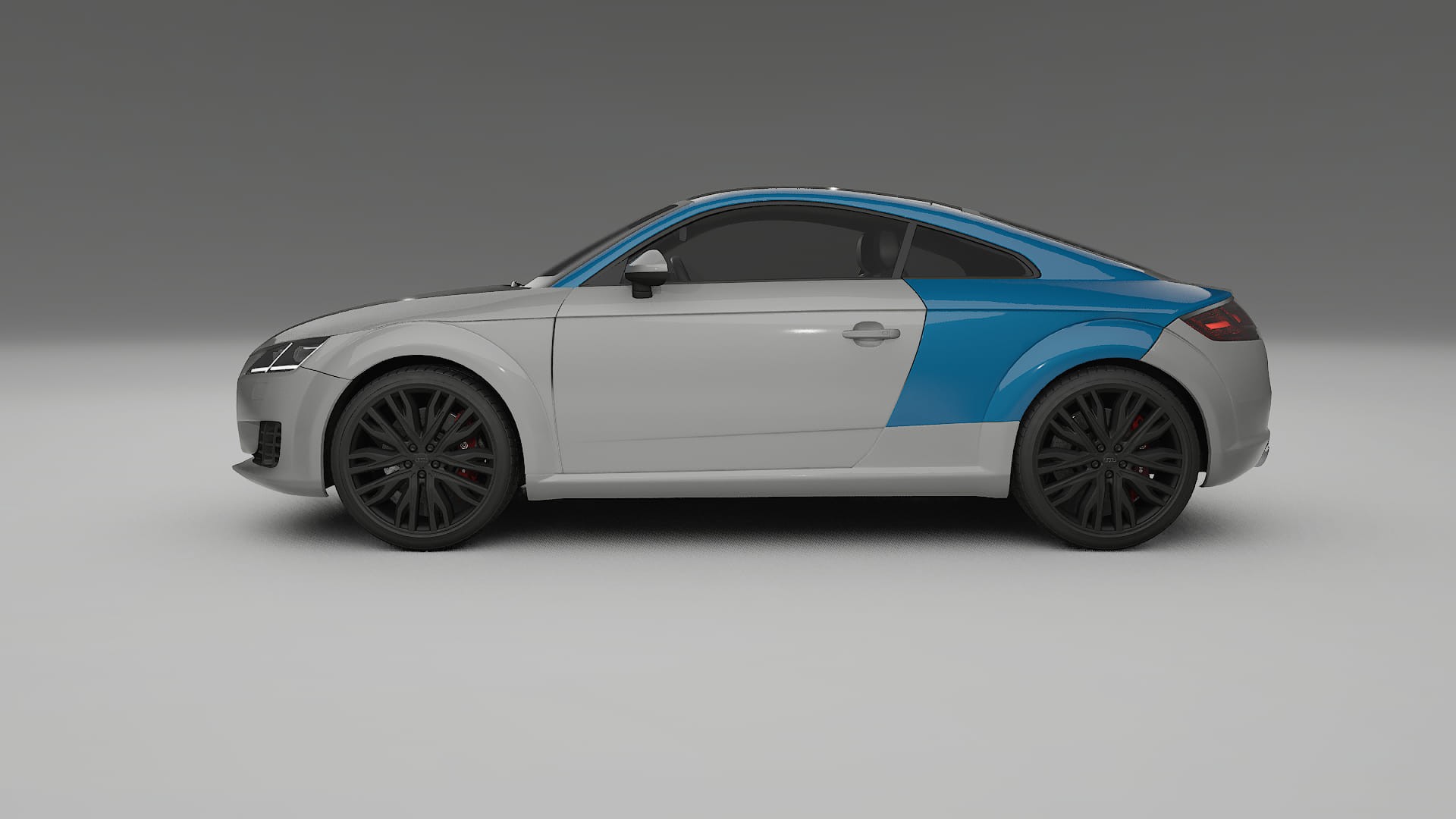 Lakbeschermingsfolie Audi TT coupe 8S prefacelift | CrystalGuard Transparante Volledige PPF Voorgevormde Set