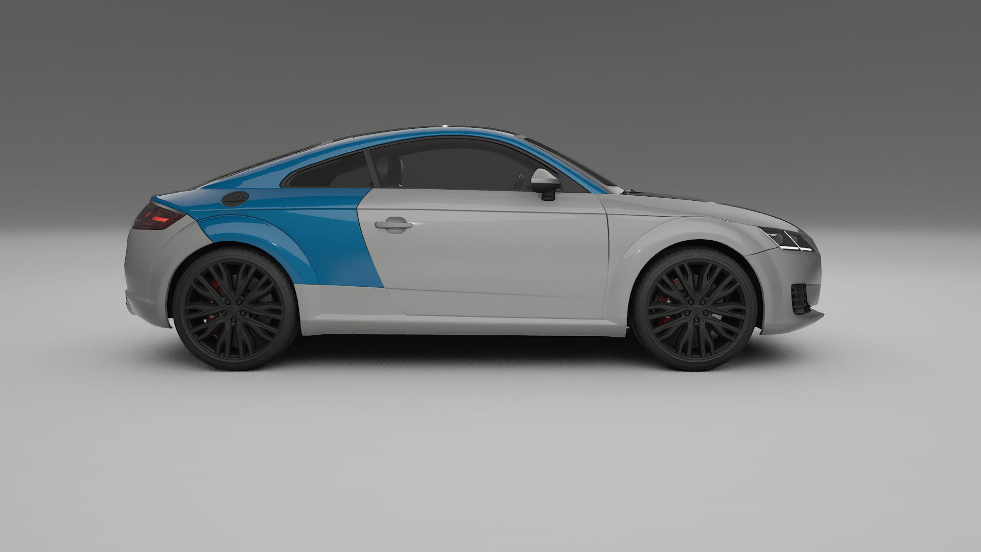 Lakbeschermingsfolie Audi TT coupe 8S prefacelift | CrystalGuard Transparante Volledige PPF Voorgevormde Set