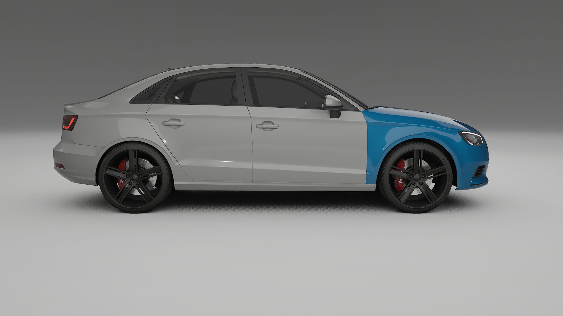 Audi A3 8V sedan prefacelift pre-LCI Lakbeschermingsfolie | CrystalGuard Transparante TPU PPF Voorkant Beschermingskit