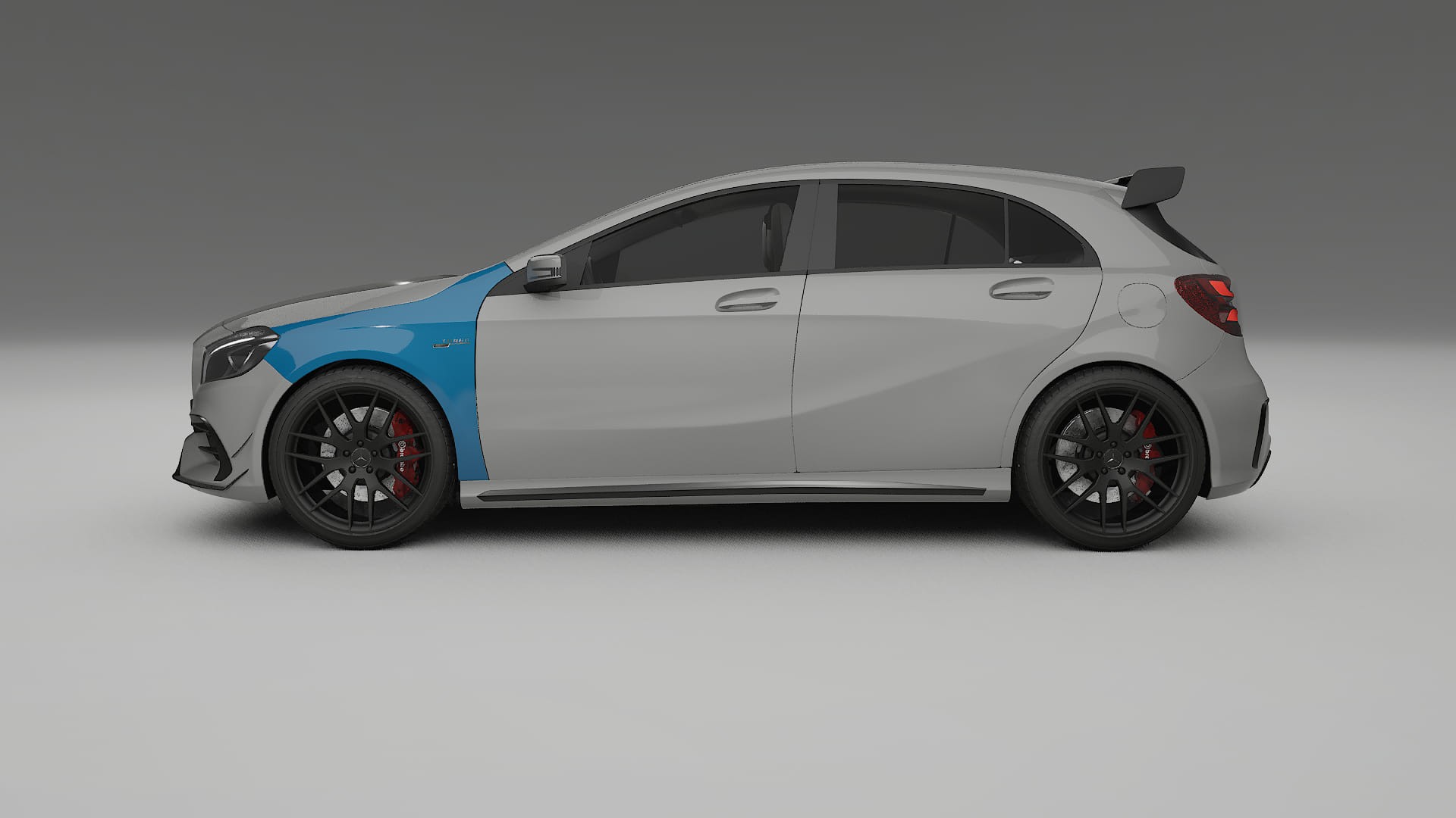 Lakbeschermingsfolie Mercedes A45 AMG W176 | CrystalGuard Transparante Volledige PPF Voorgevormde Set