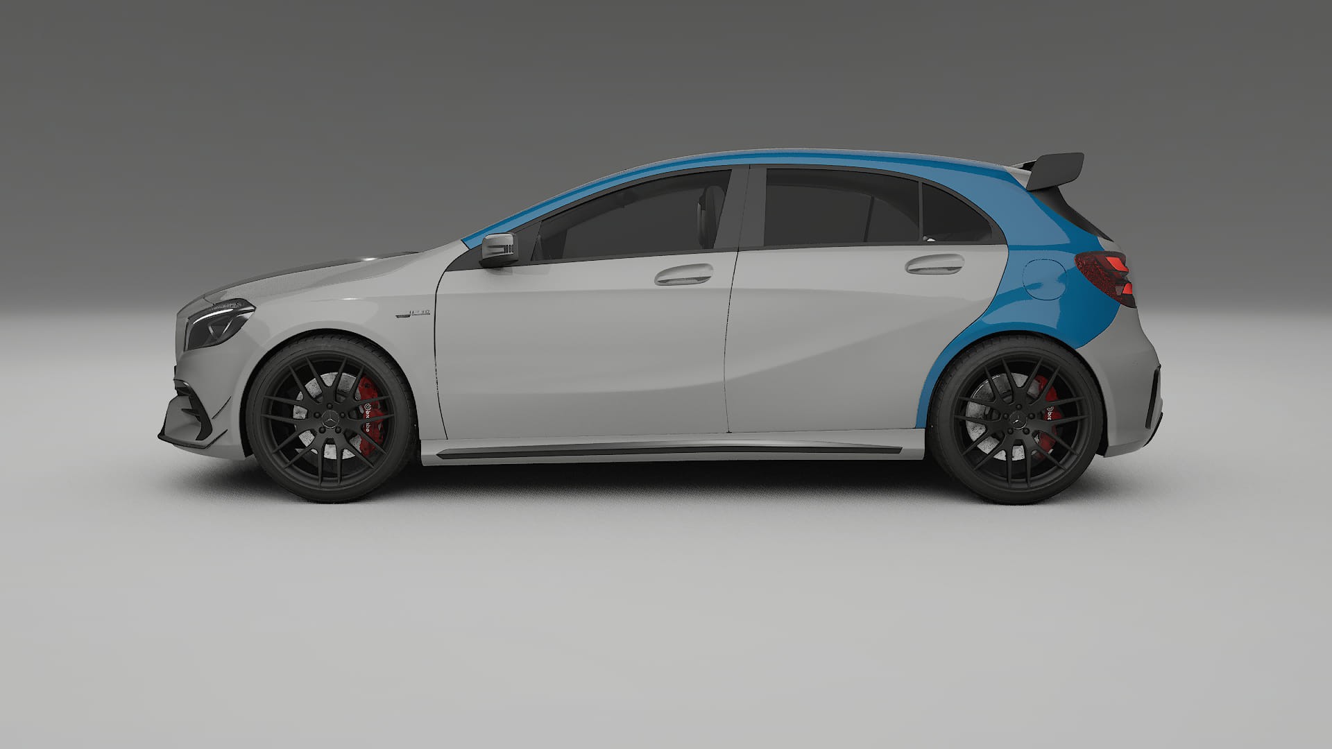 Lakbeschermingsfolie Mercedes A45 AMG W176 | CrystalGuard Transparante Volledige PPF Voorgevormde Set