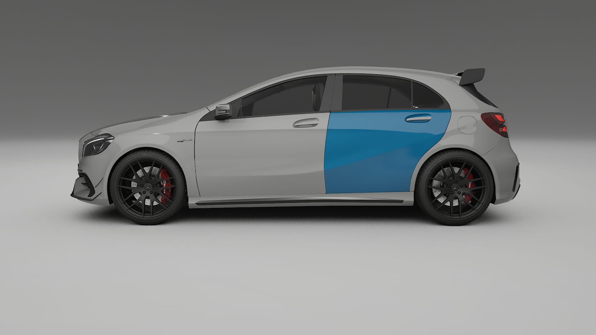 Lakbeschermingsfolie Mercedes A45 AMG W176 | CrystalGuard Transparante Volledige PPF Voorgevormde Set