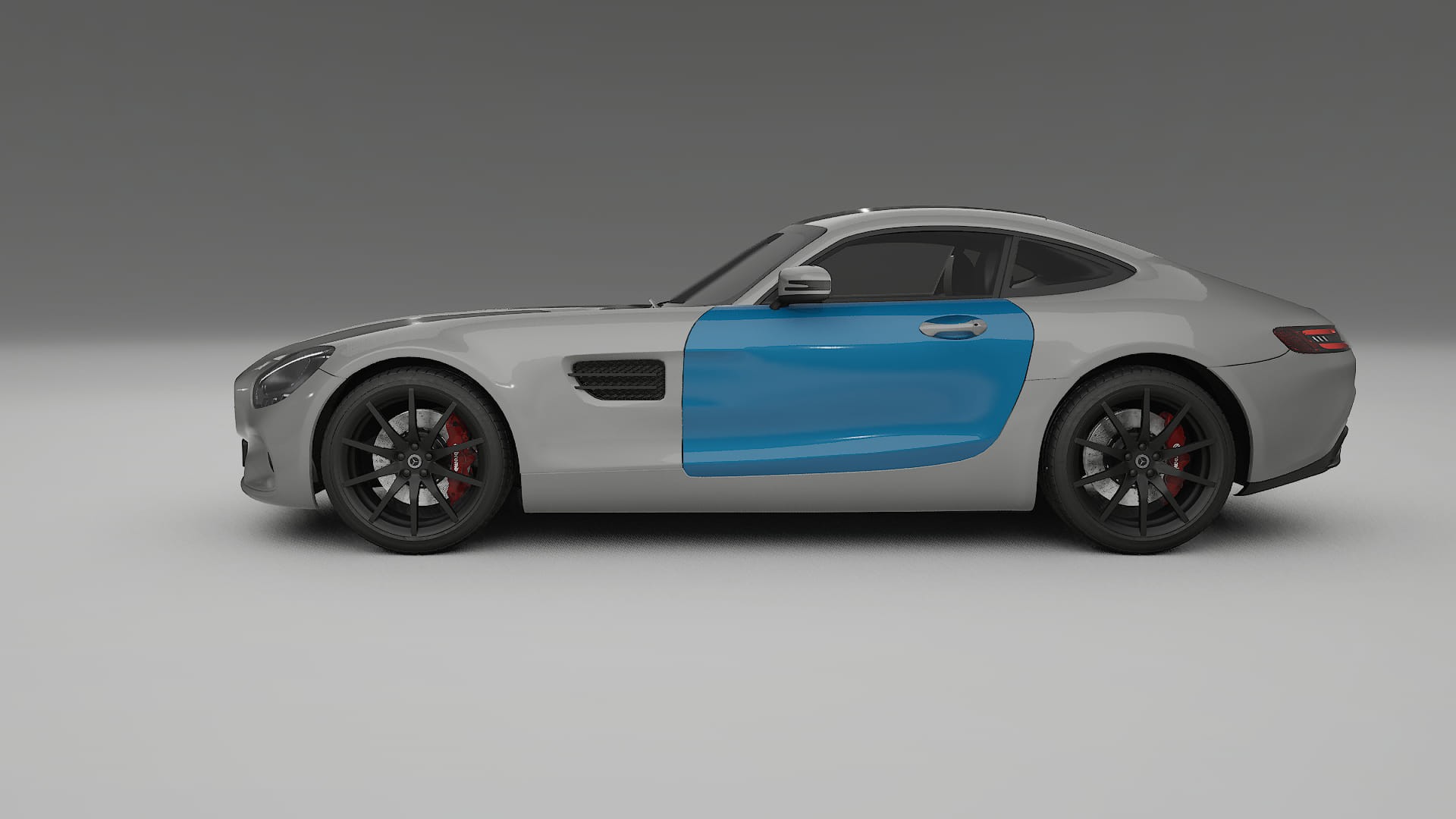 Lakbeschermingsfolie Mercedes AMG GT C190 coupe | CrystalGuard Transparante Volledige PPF Voorgevormde Set